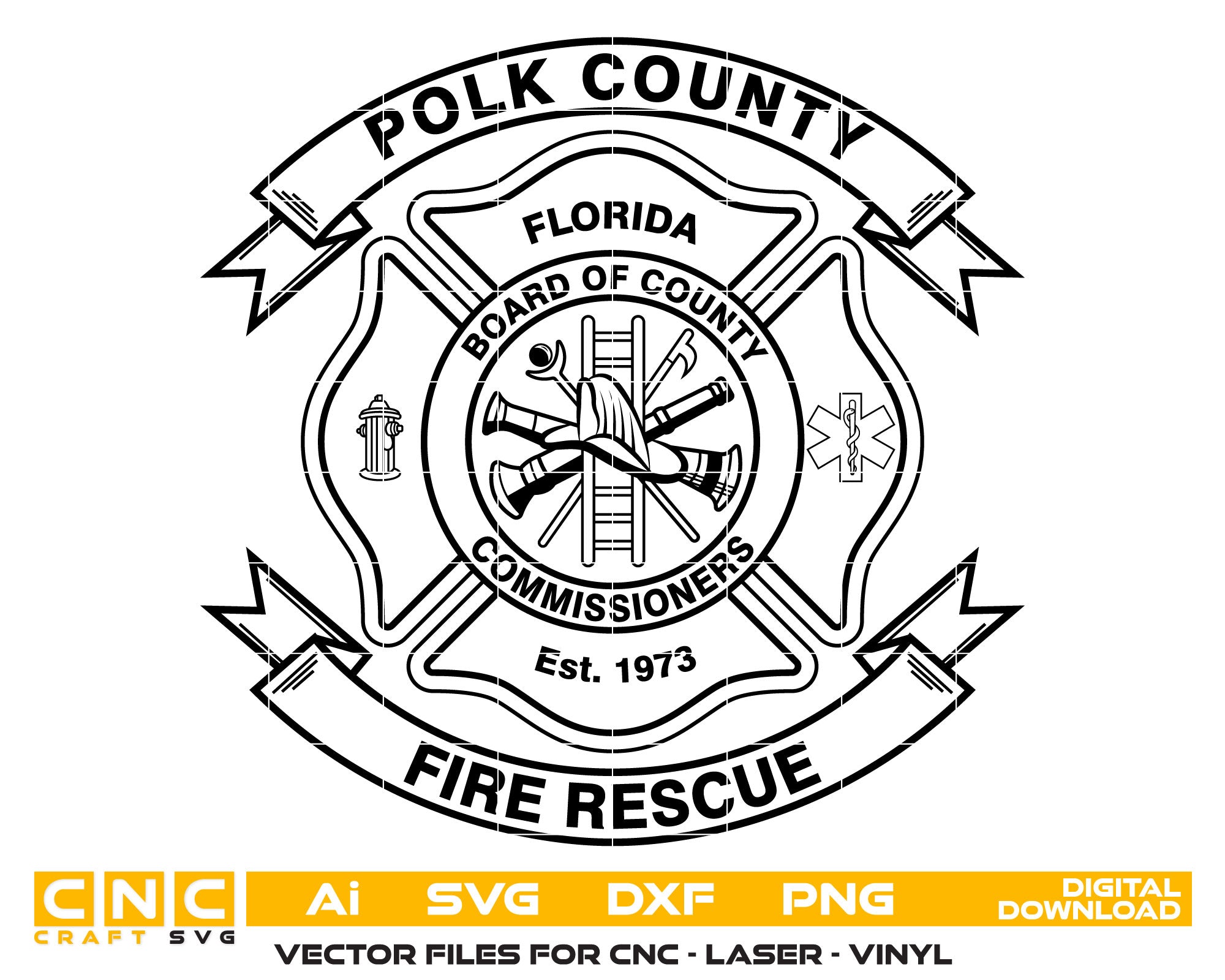 Polk County Fire Rescue Badge
