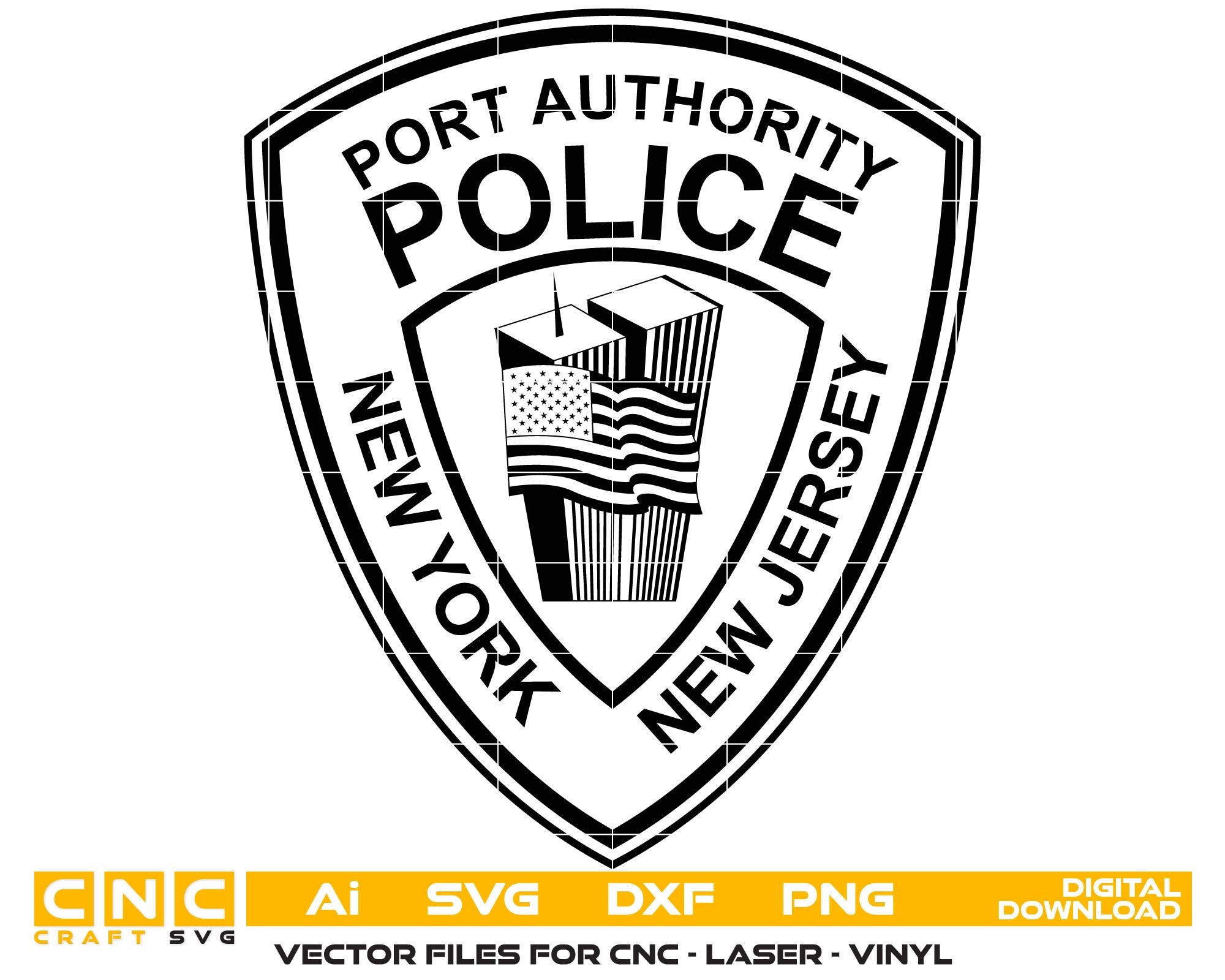 Port Authority Police Patch New York New Jersey SVG, PAPD Emblem Vector, Port Authority Police Patch SVG, NY NJ Police Patch Vector, Port Authority PAPD Logo SVG