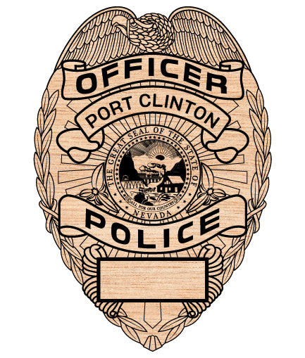 port clinton police officer badge svg, port clinton police badge vector design, port clinton ohio police svg emblem, ohio police officer badge svg, port clinton law enforcement badge svg