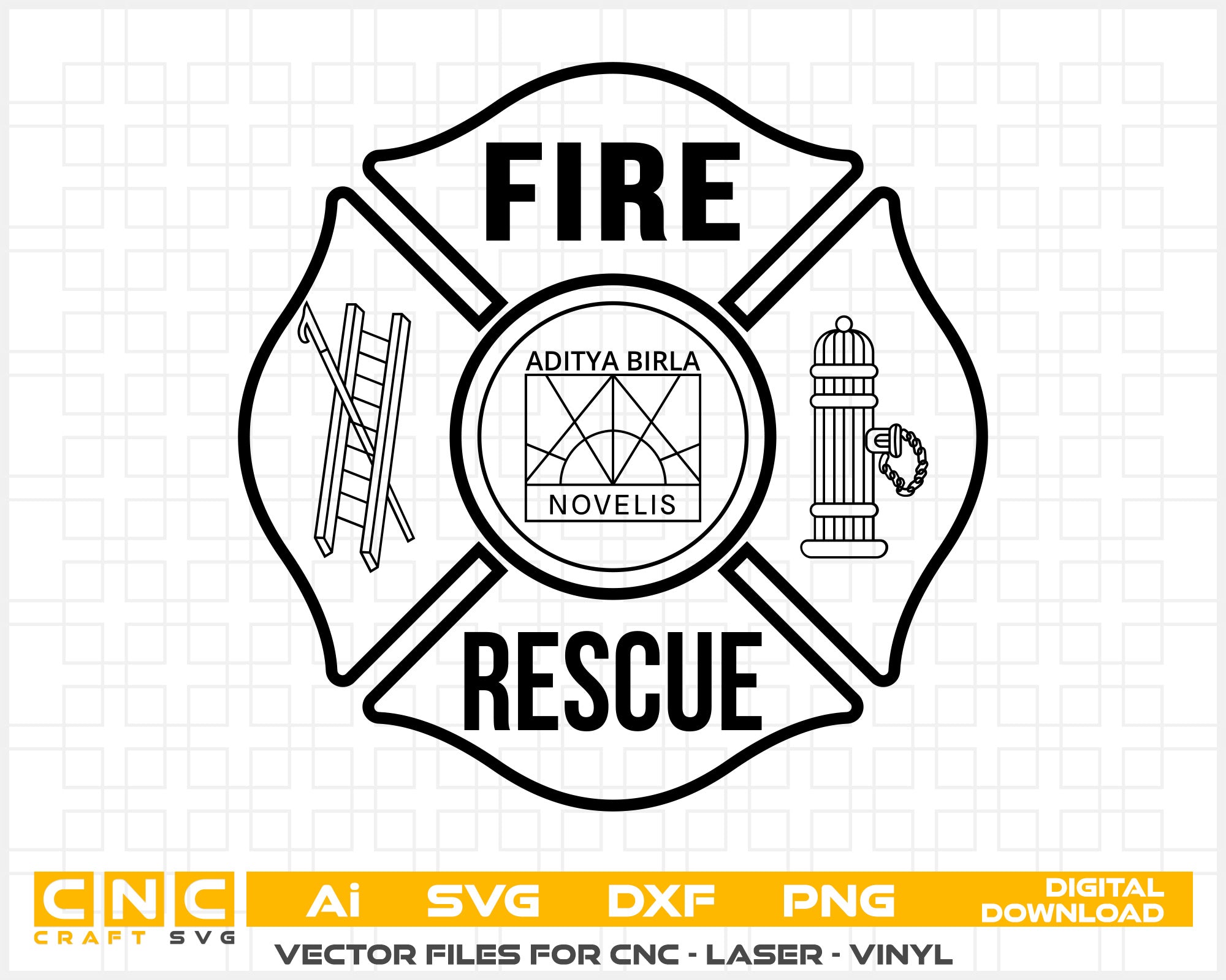 Fire Rescue/ Aditya Birla Novelis Logo Vector File