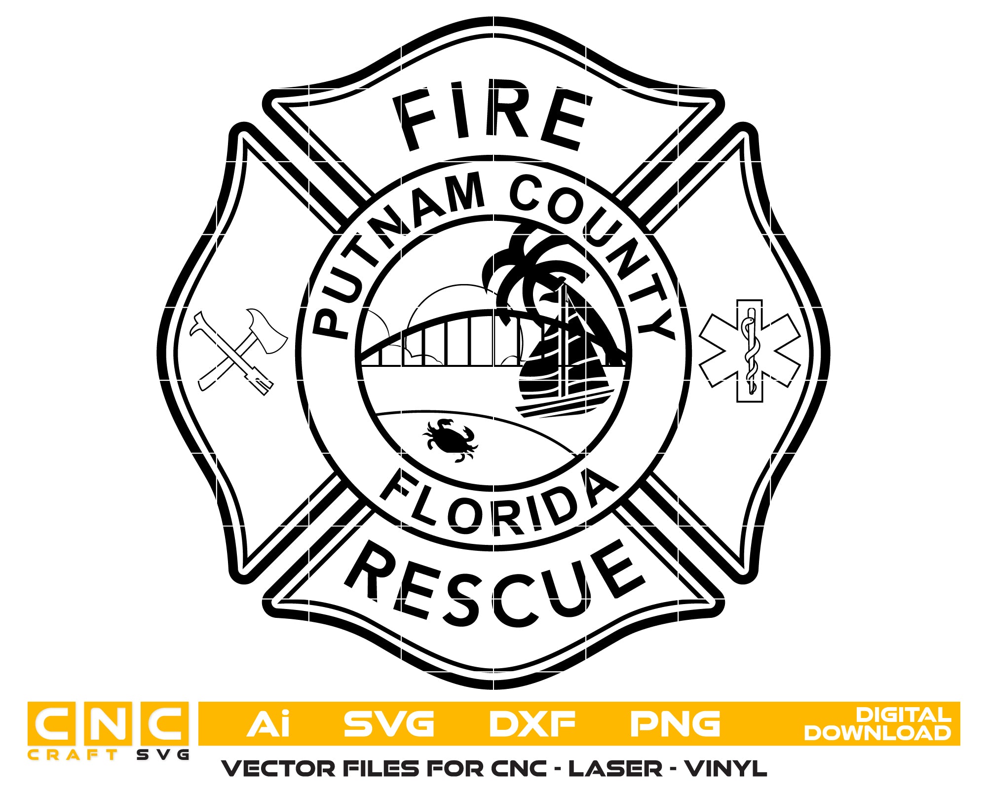 Putnam County Fire Rescue Badge