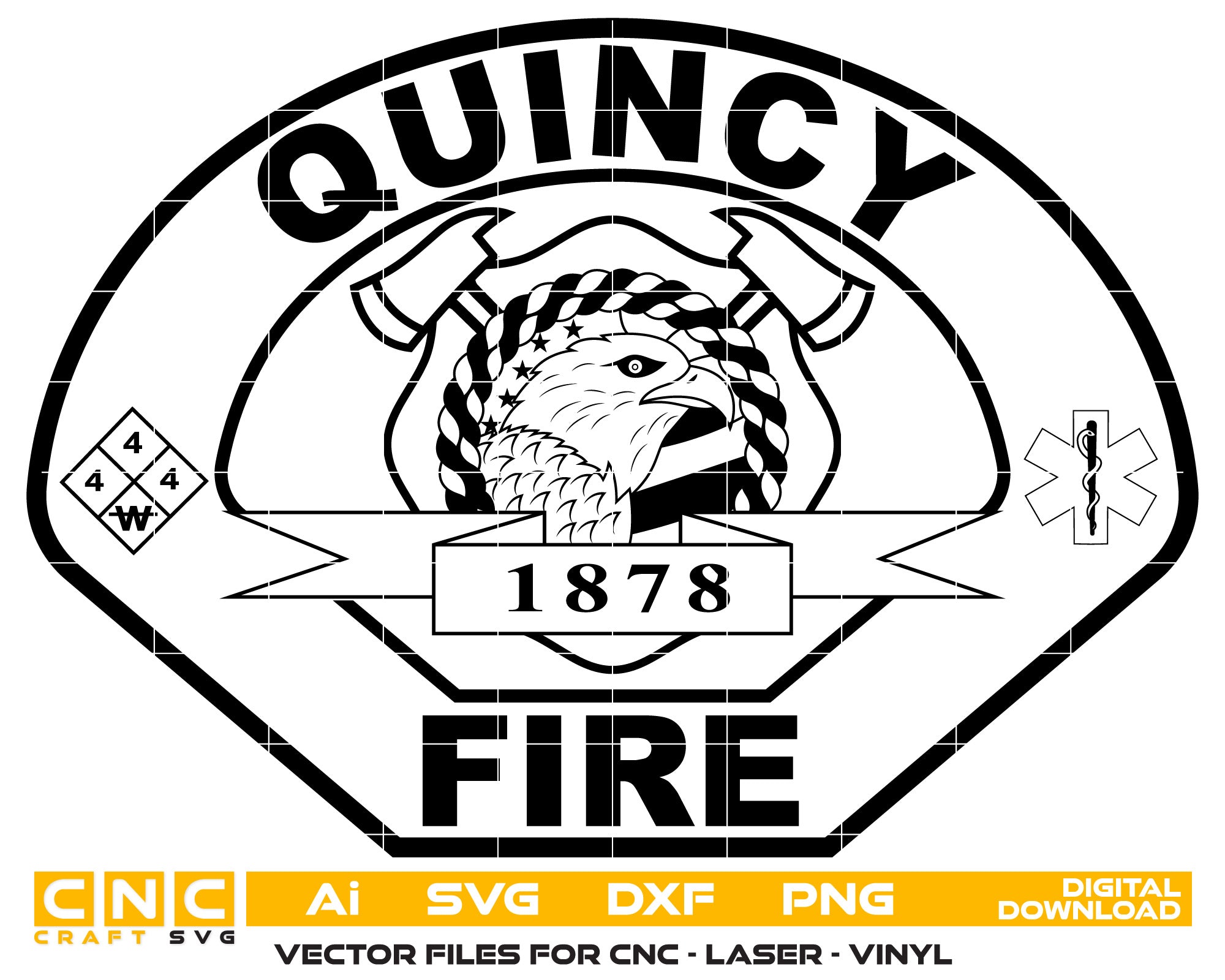 Quincy Fire Department Badge
