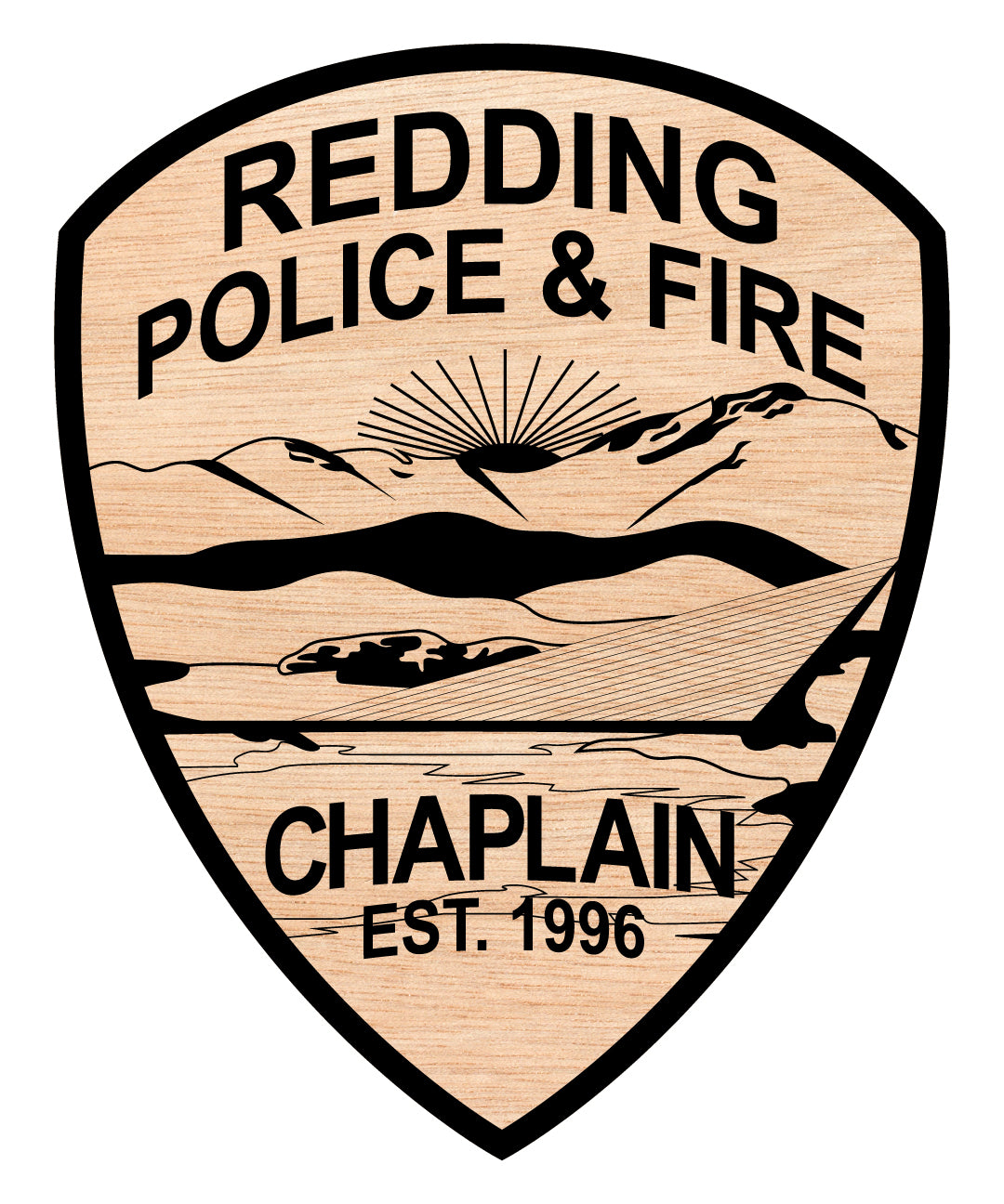 Redding Police & Fire Chaplain Badge