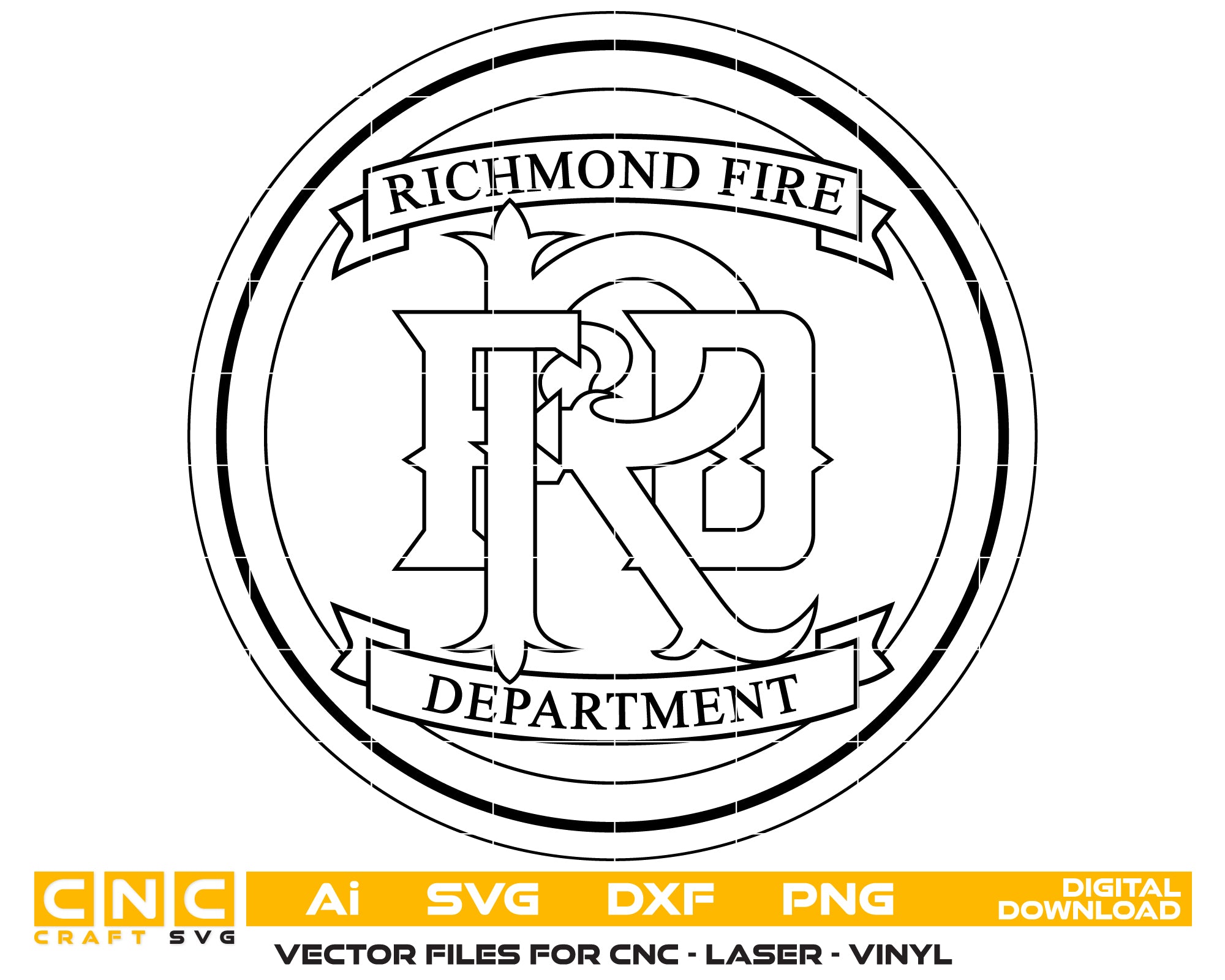 Richmond Fire Department Badge SVG
