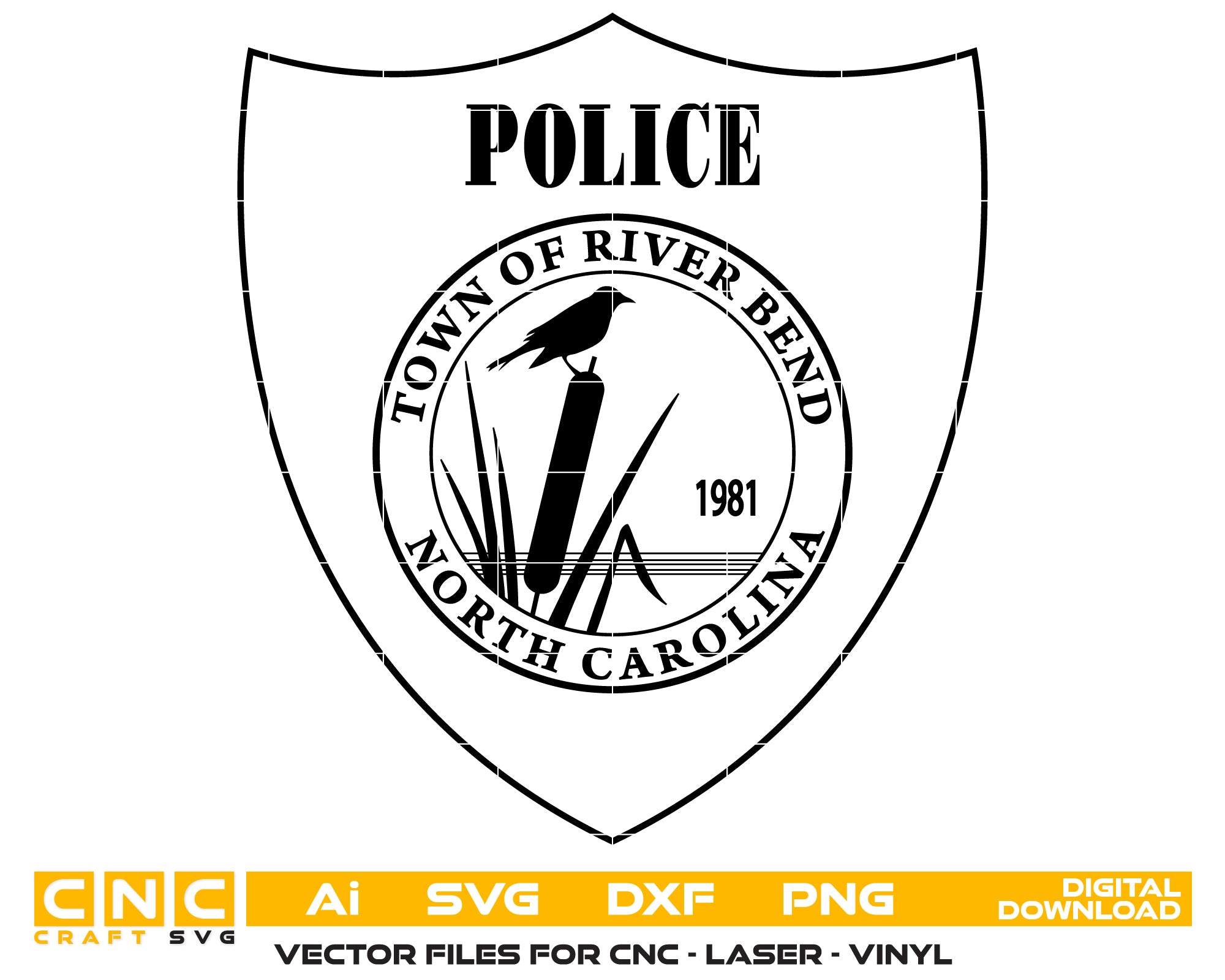 River Bend Police Badge