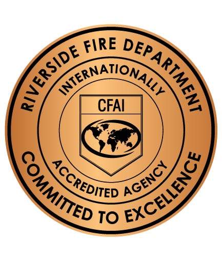 Riverside Fire Department CFAI Accreditation Seal