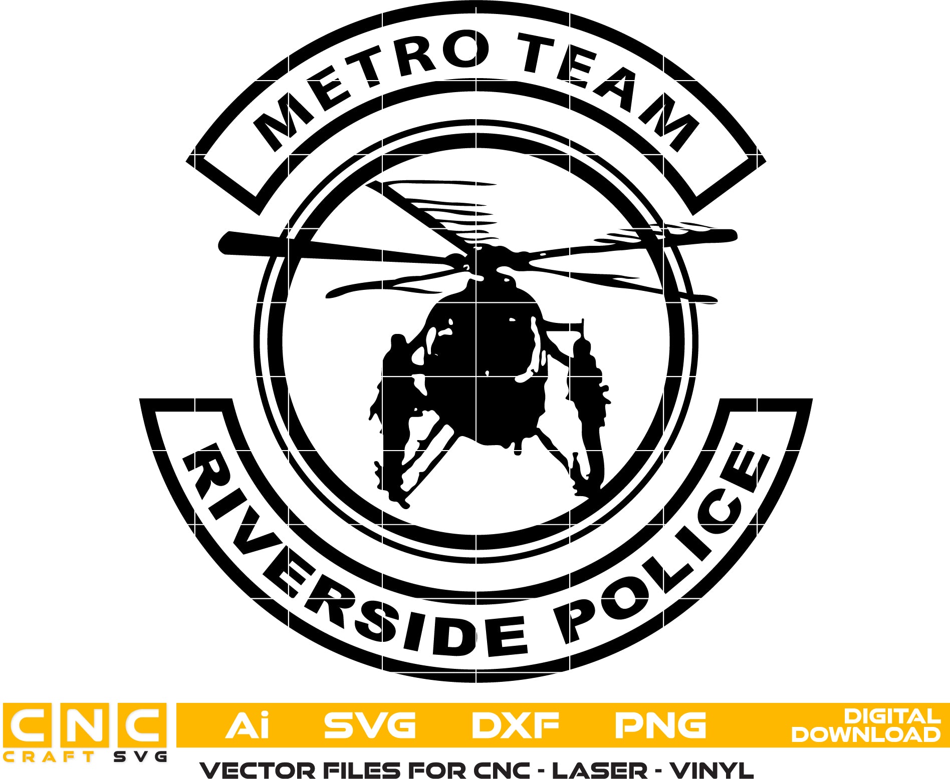Riverside Police Metro Team Logo