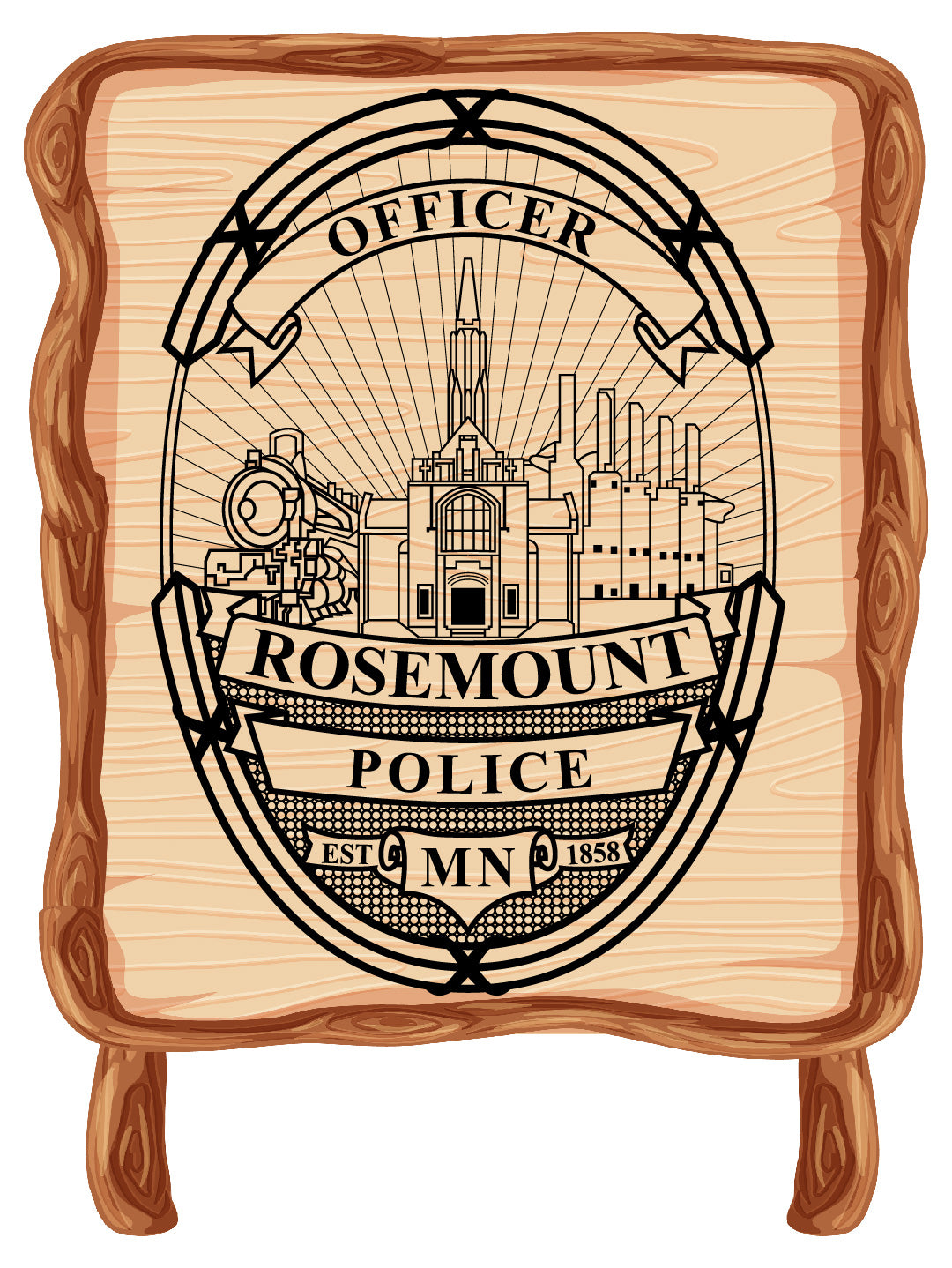 Rosemount Police Officer Badge – Vector File