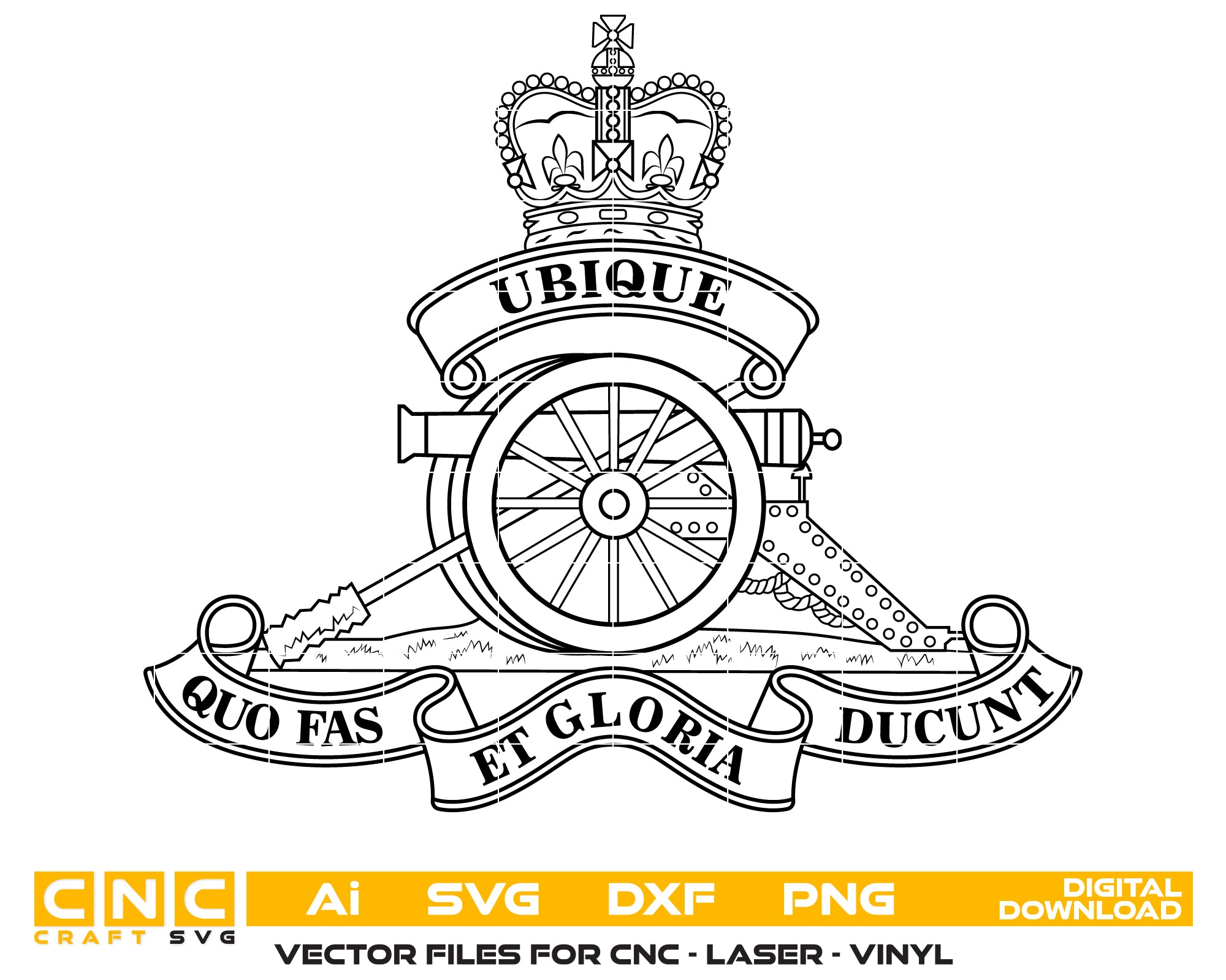 Royal Artillery Ubique Quo Fas Et Gloria Ducunt