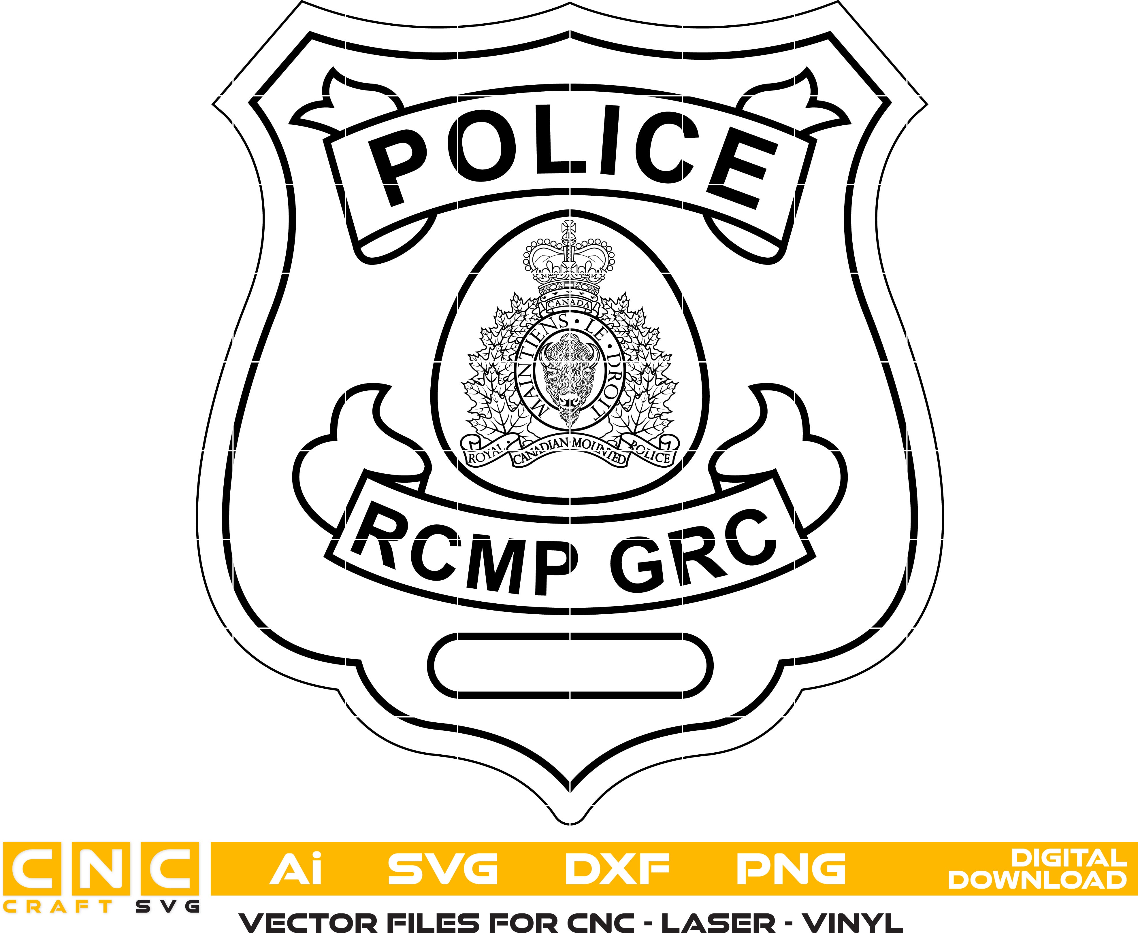 Royal Canadian Mounted Police in Alberta Vector Art, Ai,SVG, DXF, PNG, Digital Files