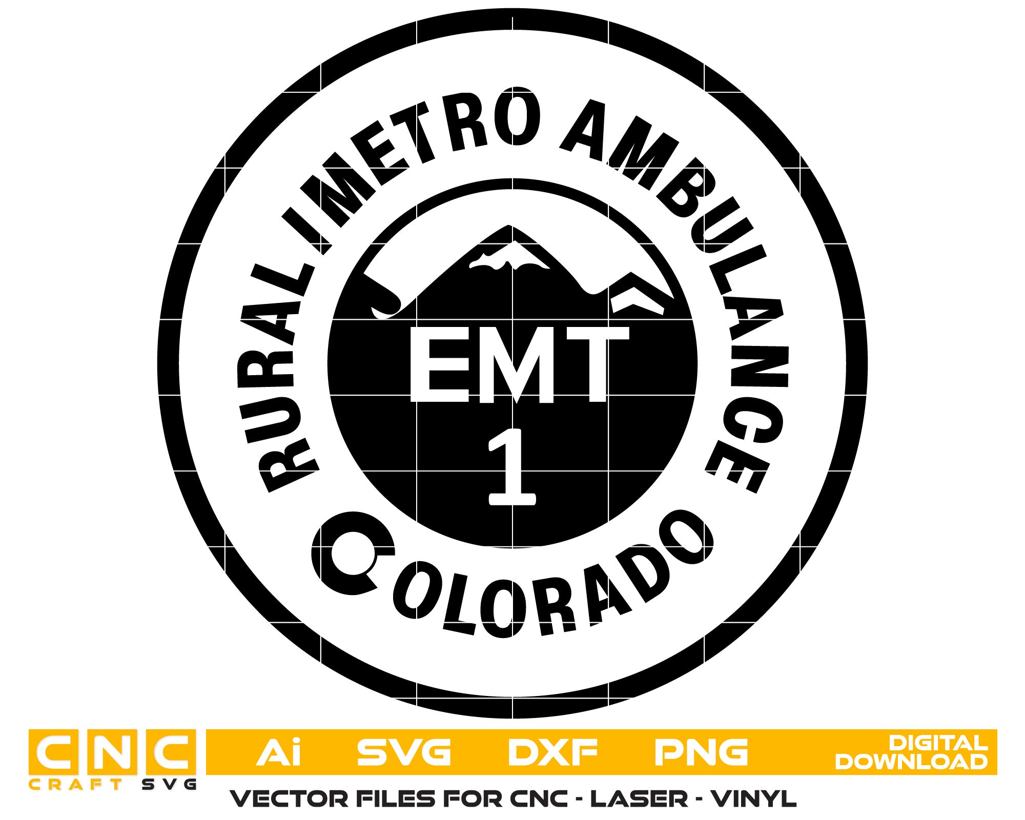 Rural Metro Ambulance EMT Logo SVG