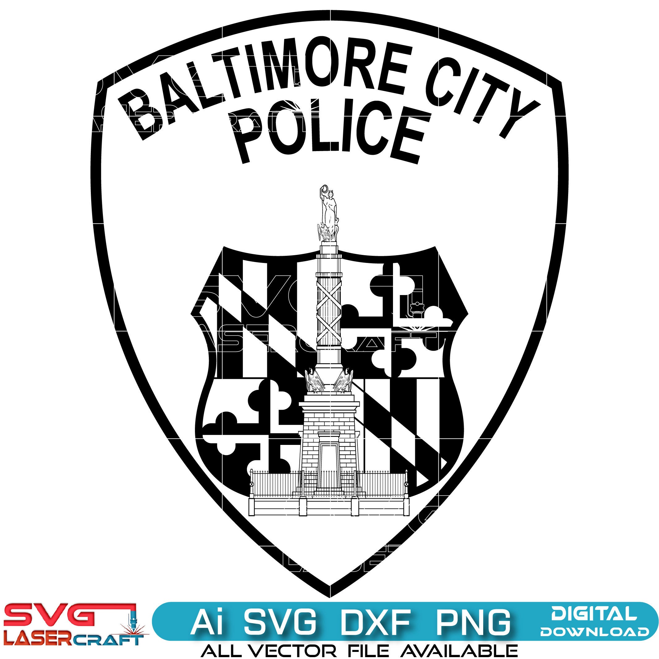 Baltimore City Police Badge