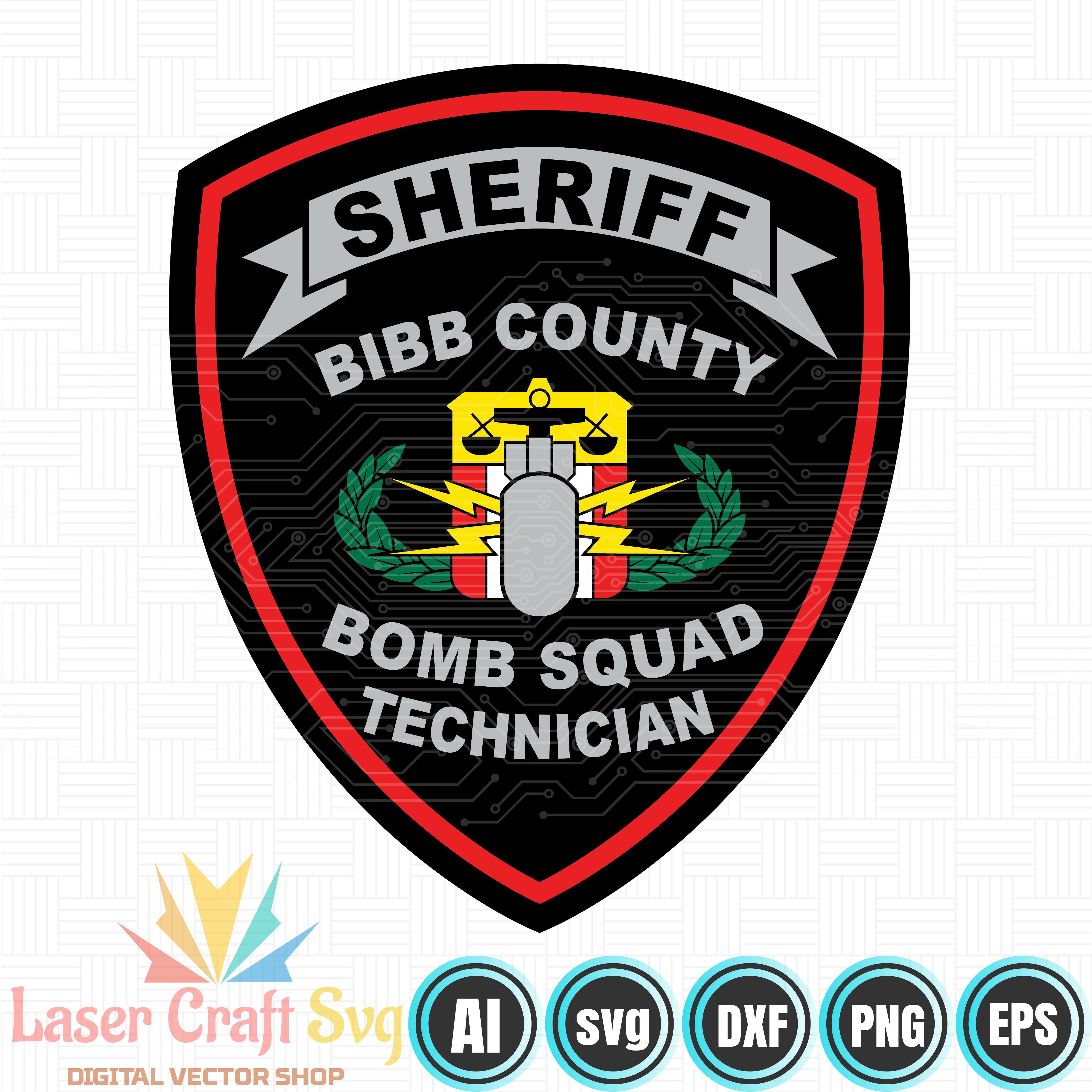 Bibb County Sheriff Bomb Squad Technician Patch-01