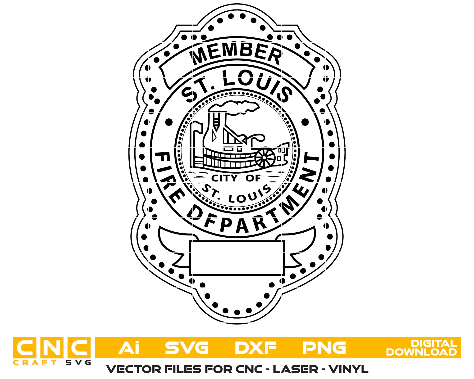 ST. Louis Fire Department Badge