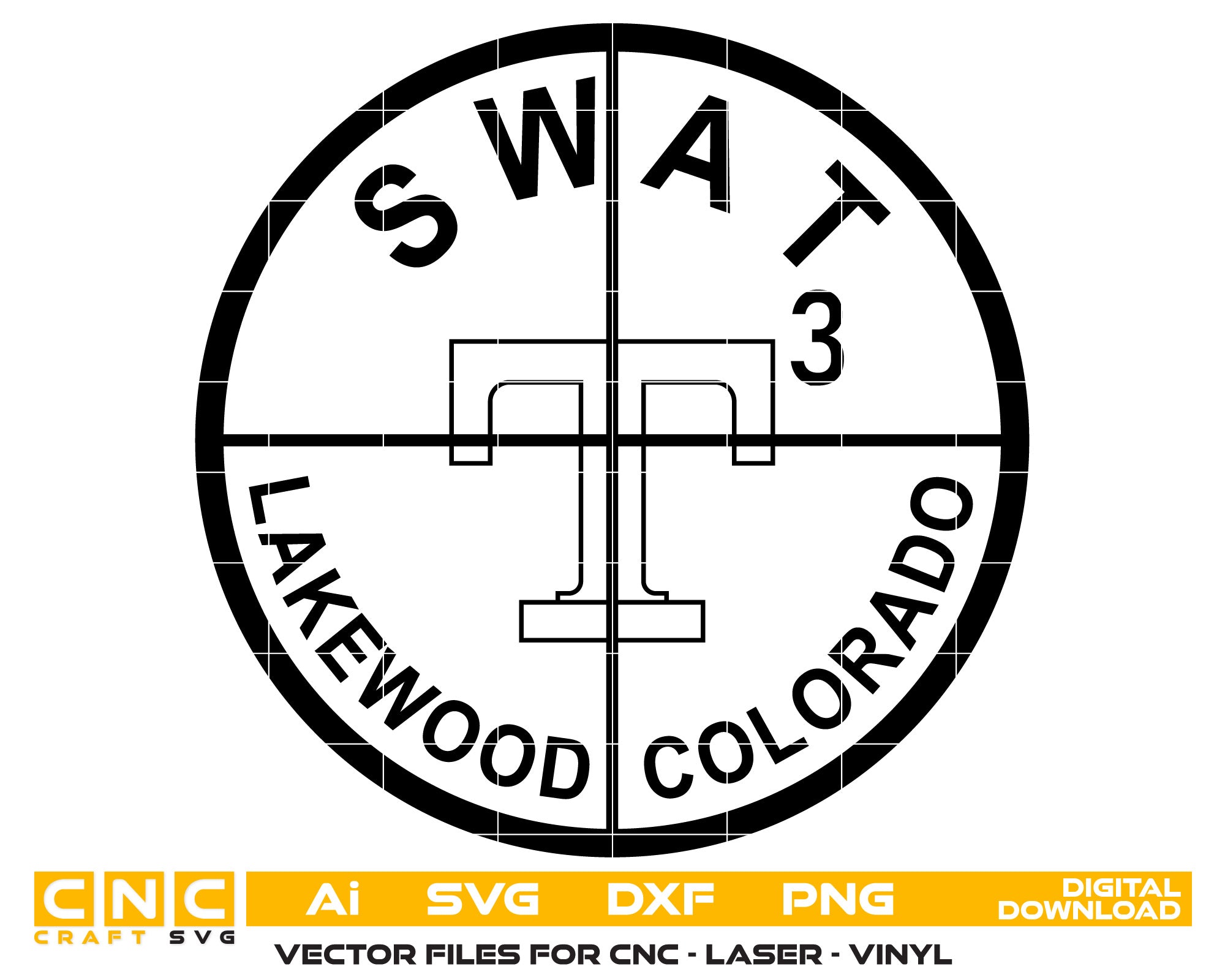 SWAT Lakewood Logo SVG