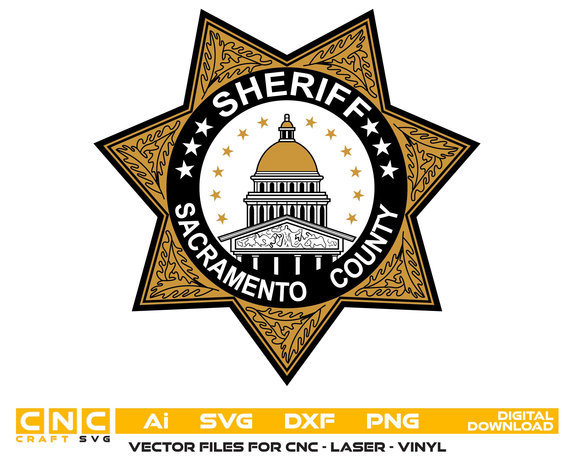 Sacramento County Sheriff Badge Color File