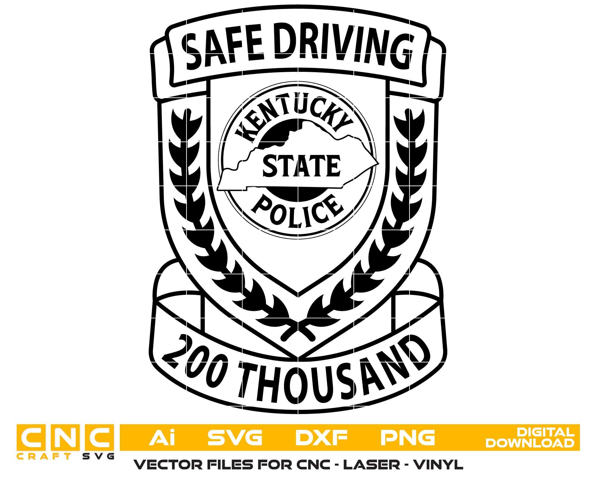Safe Driving Kentucky State Police Emblem