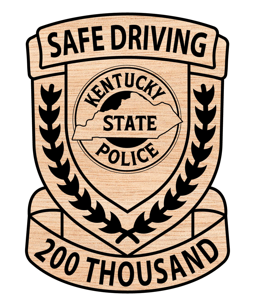 Safe Driving Kentucky State Police Emblem