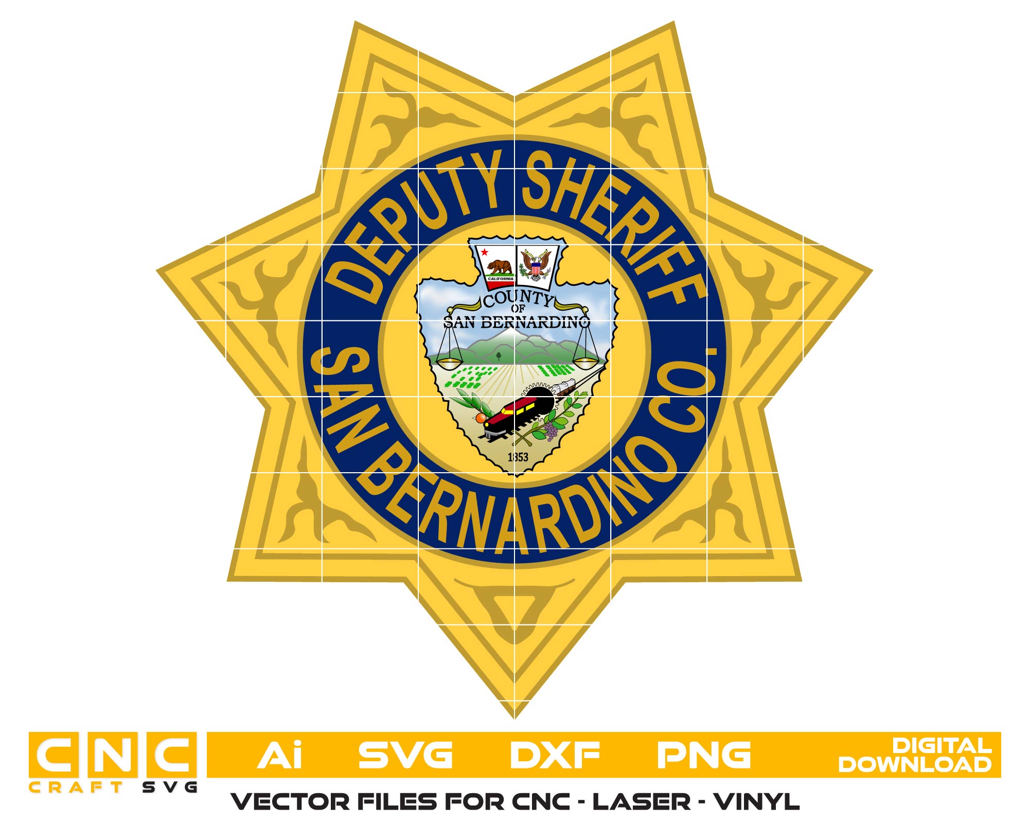 San Bernardino County Deputy Sheriff Badge SVG
San Bernardino Deputy Sheriff Badge Vector
San Bernardino Sheriff Emblem Design
Deputy Sheriff Badge SVG San Bernardino
San Bernardino County Sheriff Badge