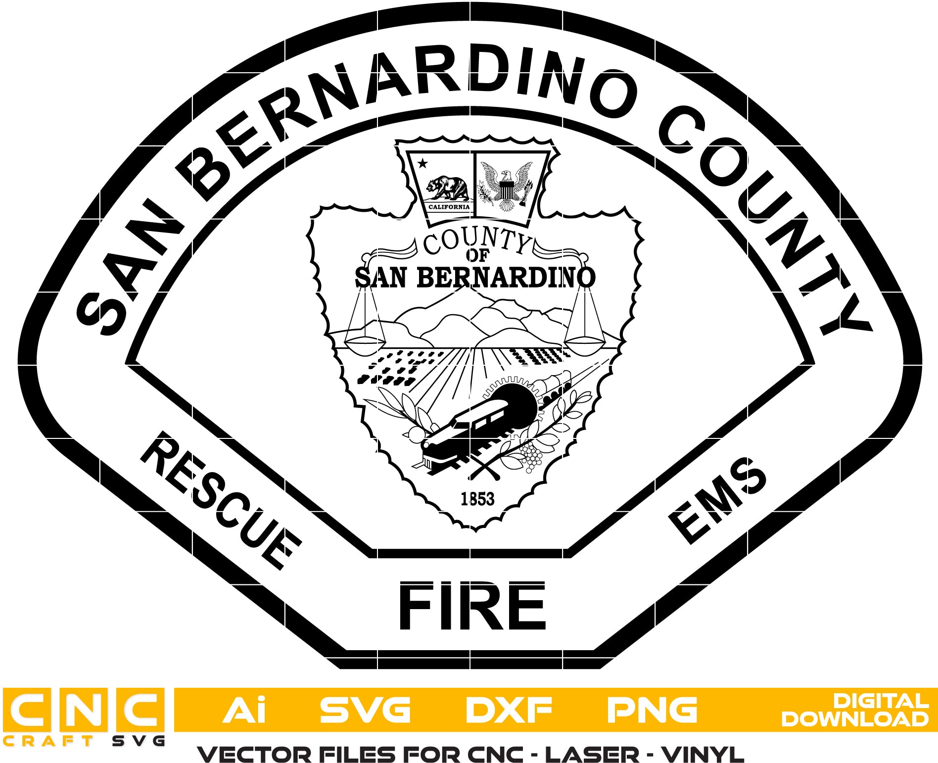 San Bernardino County Fire Department Patch