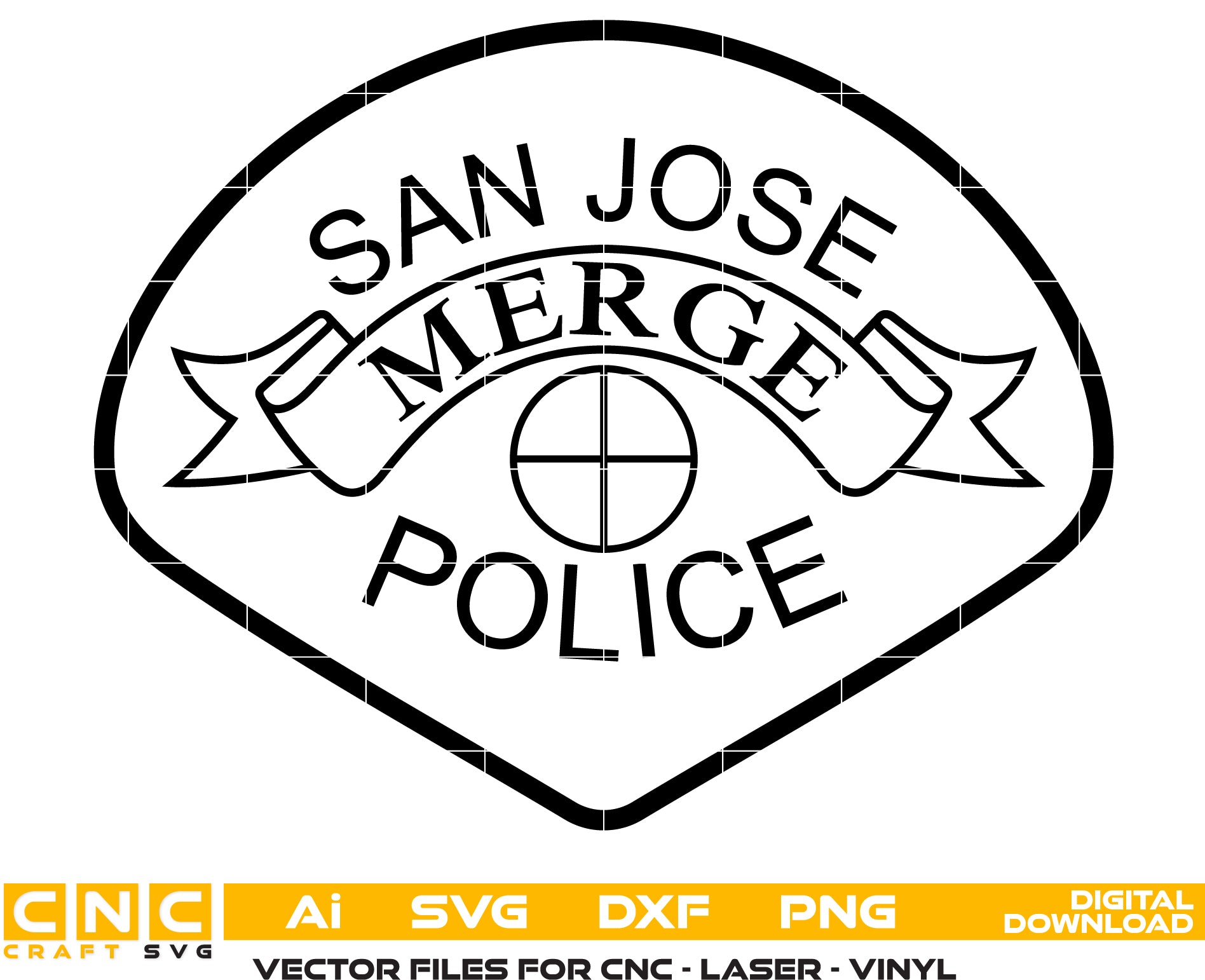 San Jose Merge Police Badge