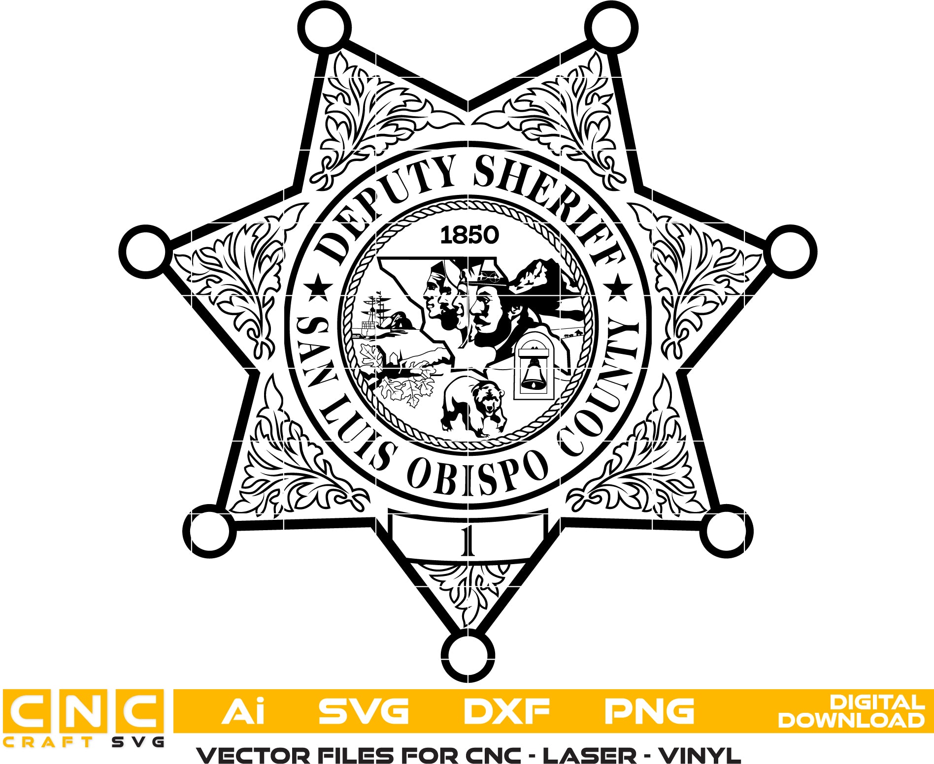 San Luis Obispo County Deputy Sheriff Badge