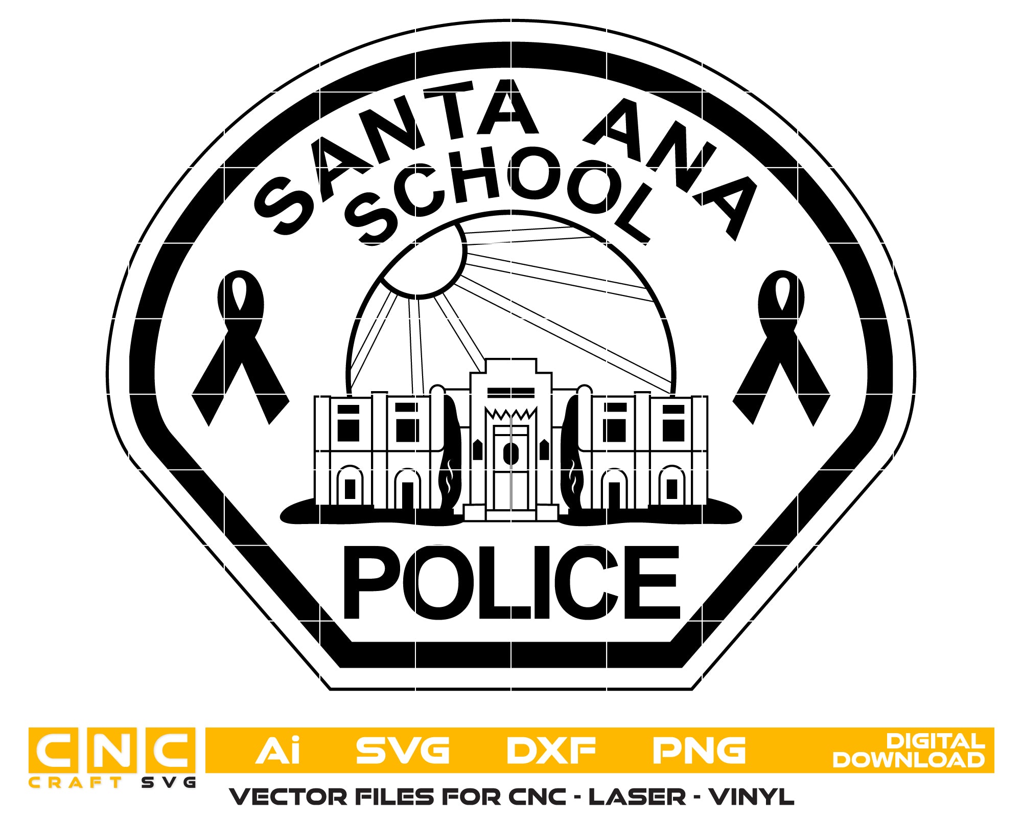 Santa Ana School Police Patch