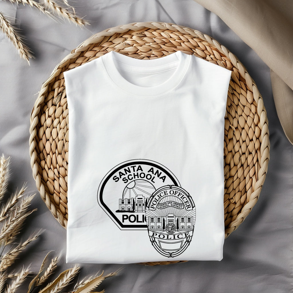 Santa Ana Unified School District Police Officer Badge SVG, SAUSD Police Emblem, School District Police Badge Vector, Santa Ana School Police Logo, School Officer Badge