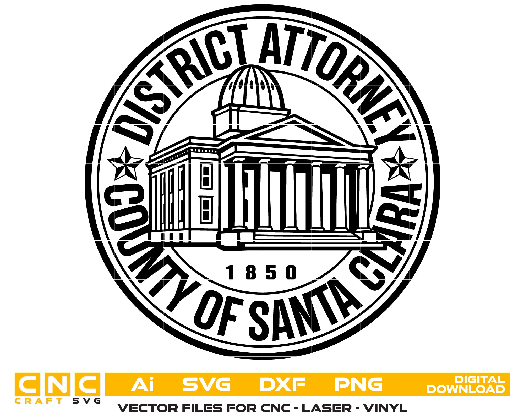 Santa Clara County District Attorney Logo SVG, Santa Clara County DA Emblem, District Attorney Office Logo, Law Enforcement Logo Vector, Santa Clara DA Logo
