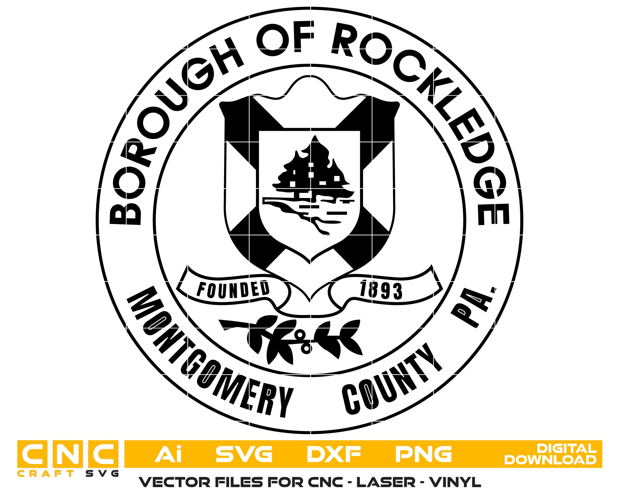 Seal Of Borough Of Rockledge Montgomery County PA Svg
Montgomery County Seal
Borough Of Rockledg Seal
PA Seal