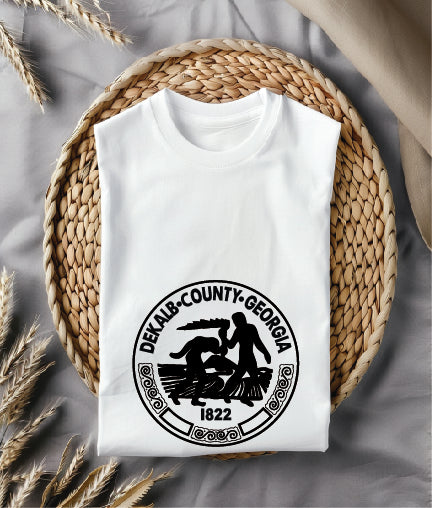 Seal Of Dekalb County Georgia SVG, Dekalb County GA Official Seal Vector, Dekalb Georgia Emblem SVG Design, Georgia County Civic Seal SVG, #support