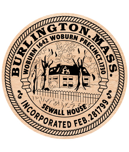 Seal Of Burlington Massachusetts SVG, Burlington MA Official Town Seal Vector, Burlington Massachusetts Emblem SVG Design, Massachusetts Civic Seal SVG, #support