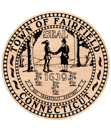 Seal Of Fairfield Connecticut SVG, Fairfield CT Town Seal Vector, Fairfield Connecticut Official Emblem SVG, Connecticut Civic Seal SVG Design, #support
