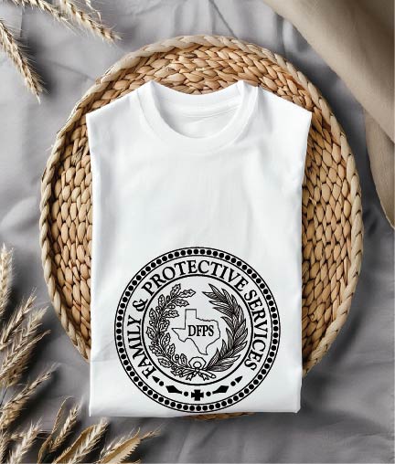 Texas Family Protective Services Seal SVG, Texas Government Seal Vector, Family Services State Seal SVG, Texas Protective Services Emblem Vector, Texas Official State Seal