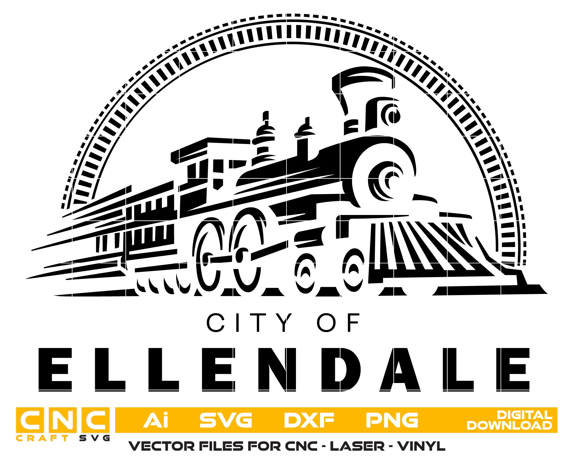 Seal of the City of Ellendale Minnesota SVG, Ellendale City Emblem Vector, Ellendale Municipal Seal, City Seal SVG, Minnesota Official Emblem Vector File