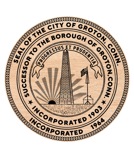 Seal of the City of Groton Connecticut SVG, Groton City Government Emblem Vector, Groton Municipal Seal, City Seal SVG, Connecticut Official Emblem Vector File