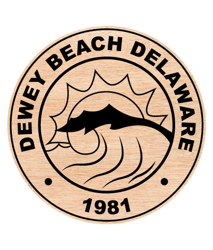 Seal of the Town of Dewey Beach Delaware SVG, Dewey Beach Town Emblem Vector, Dewey Beach Municipal Seal, Town Seal SVG, Delaware Official Emblem Vector File