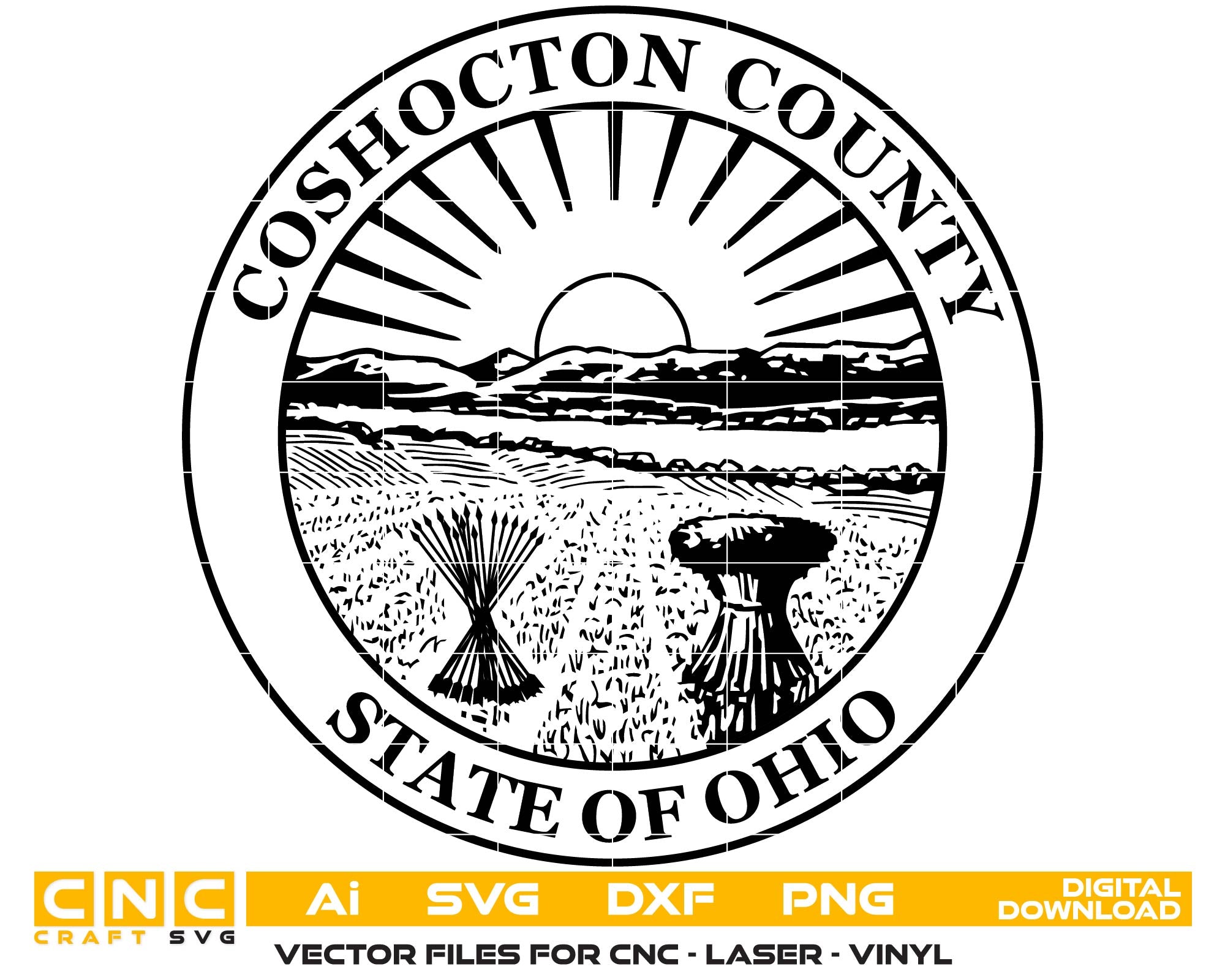 Seal of Coshocton County, Ohio