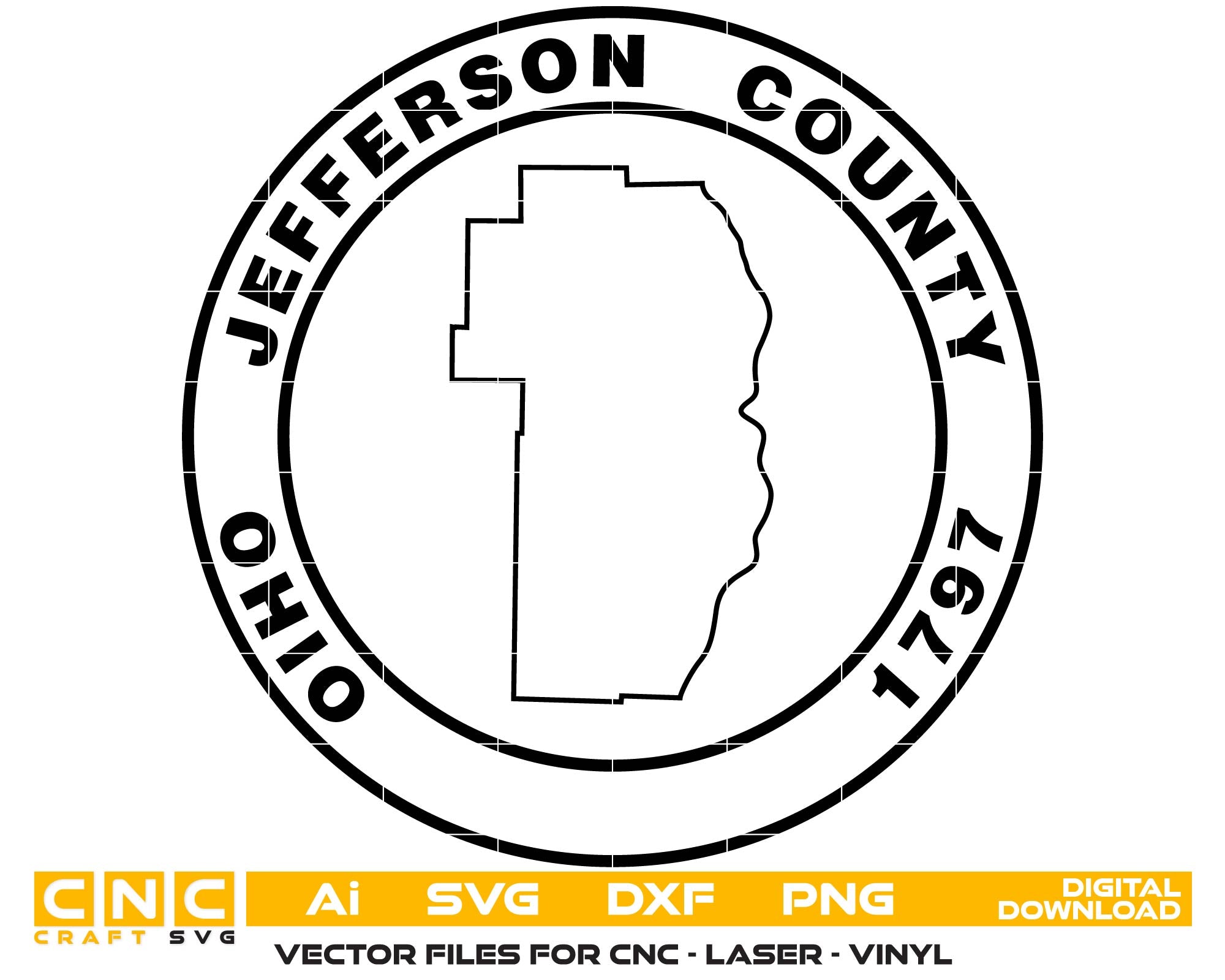Sello del Condado de Jefferson, Ohio