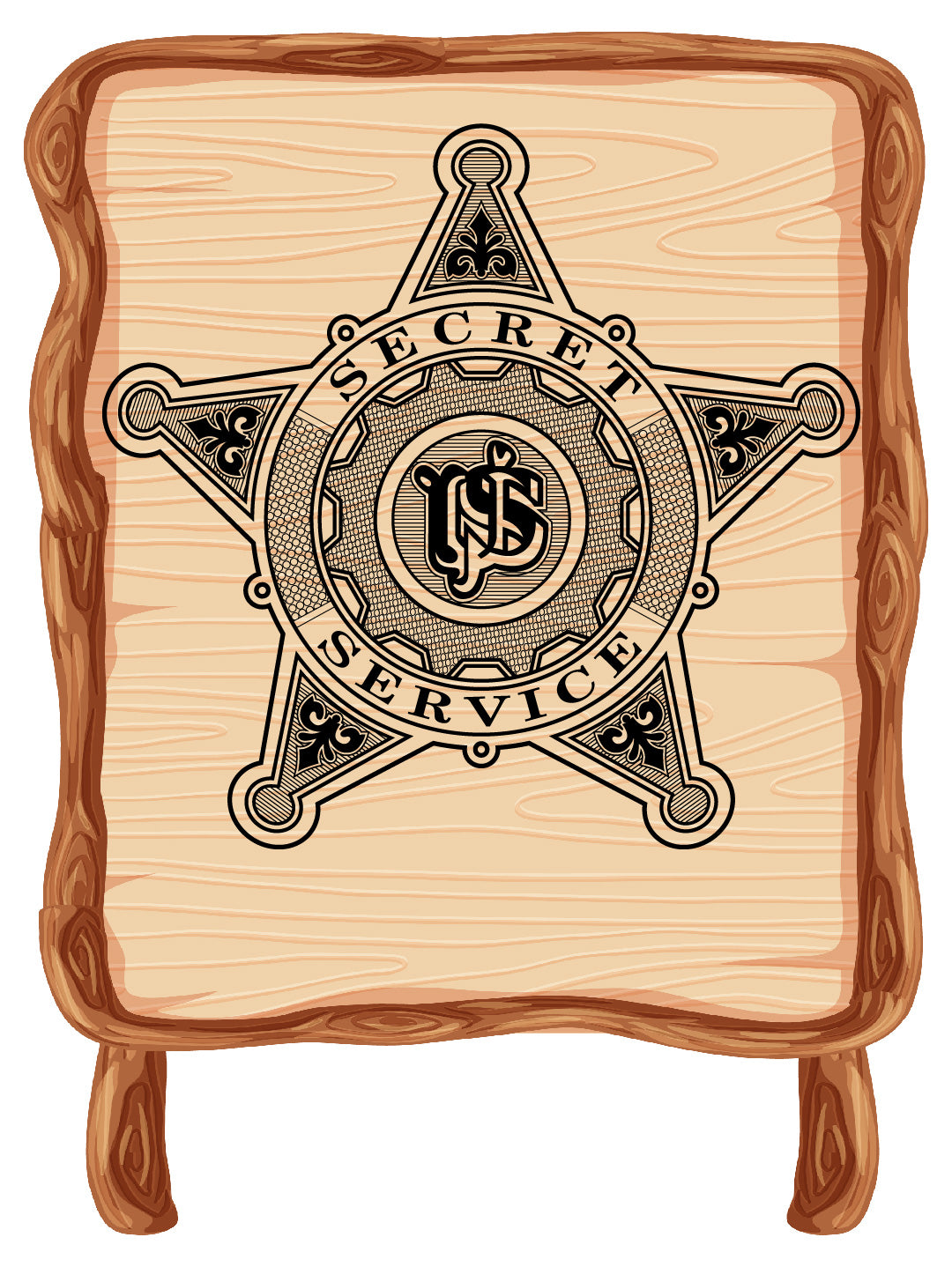 Secret Service Sheriff Badge – Law Enforcement Vector File