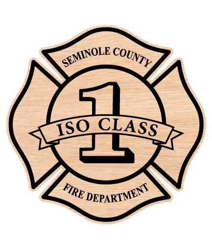 Seminole County Fire Department Badge ISO CLASS 1