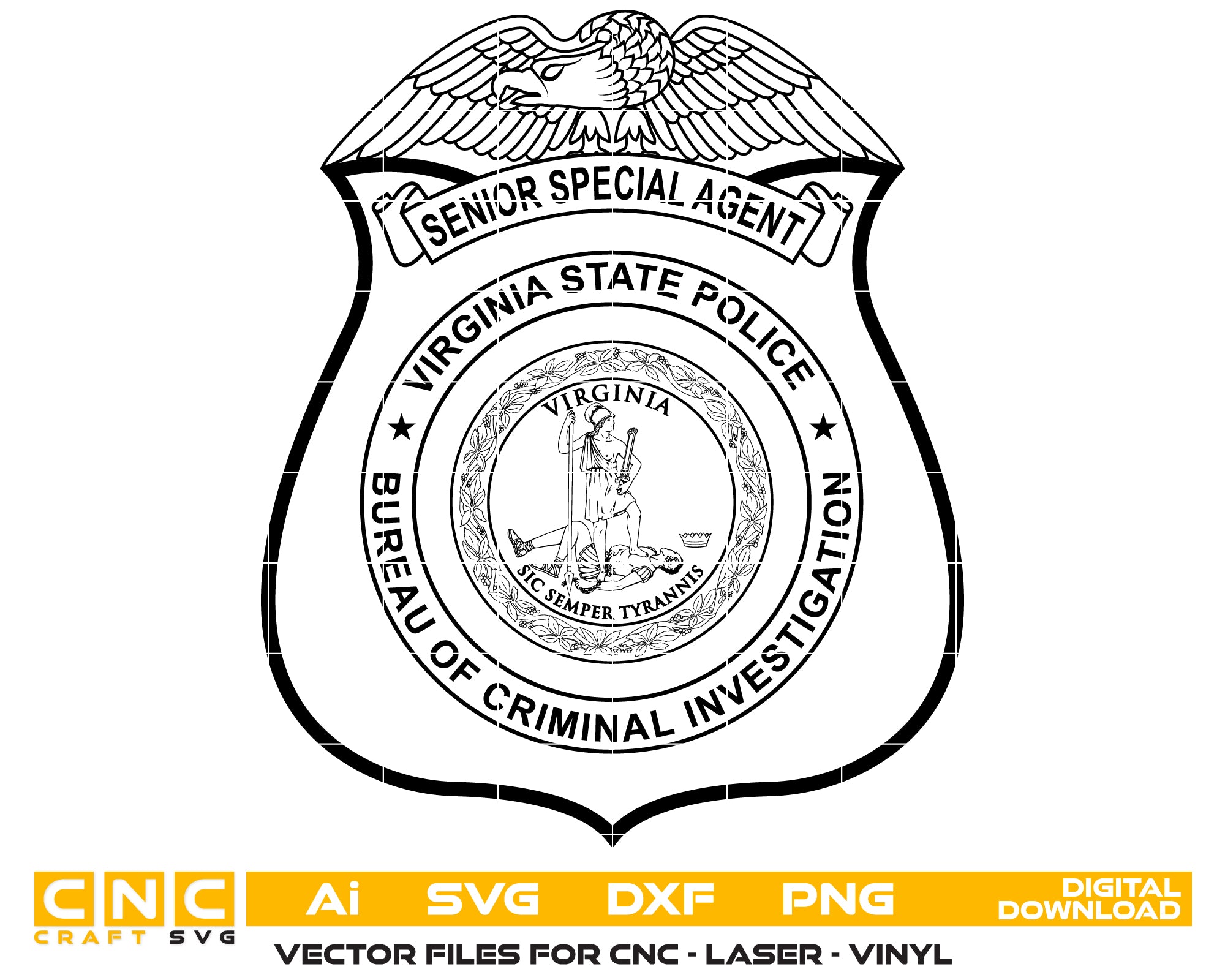 Senior Special Agent Badge Virginia State Police