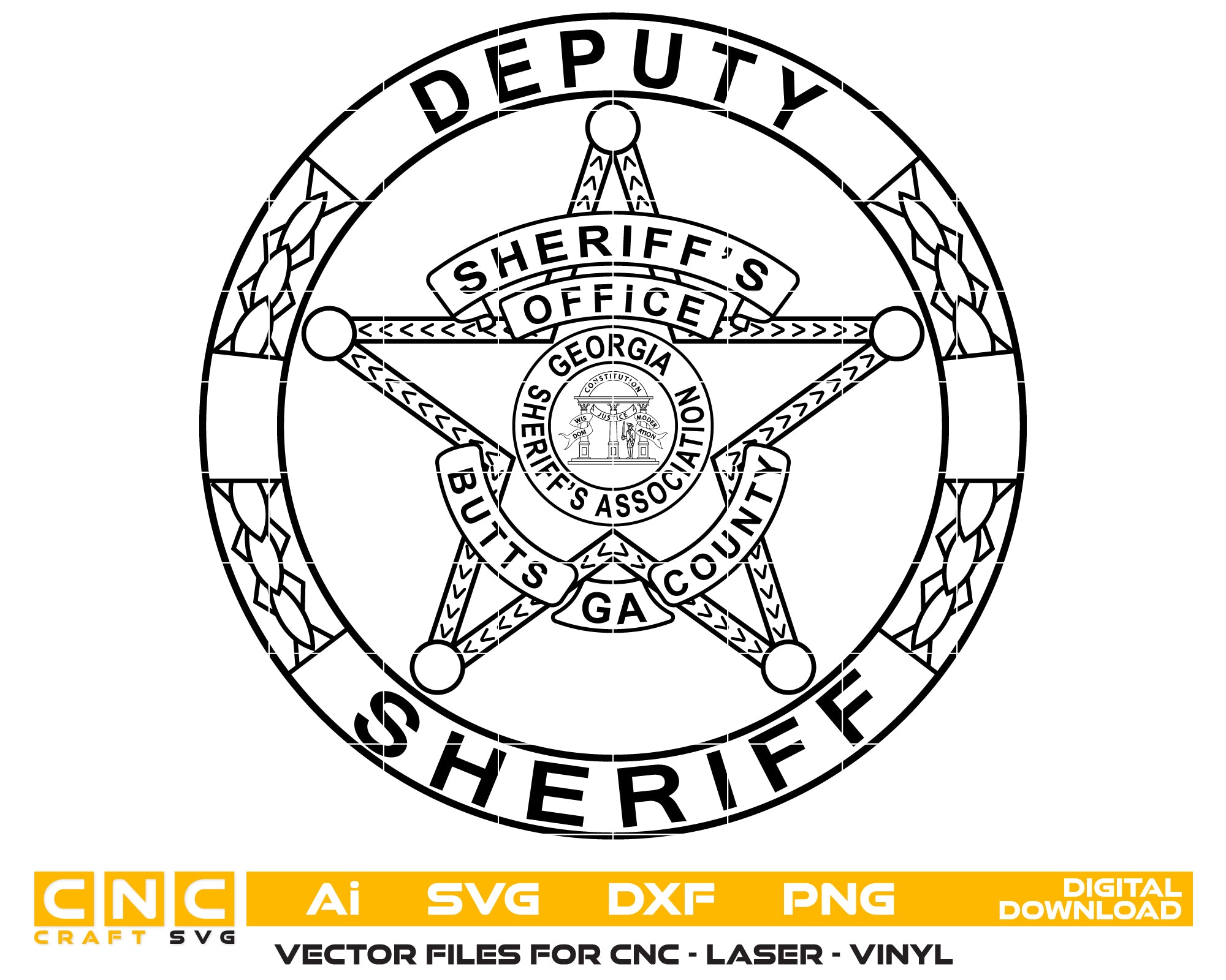 Butts County Georgia Sheriff Badge