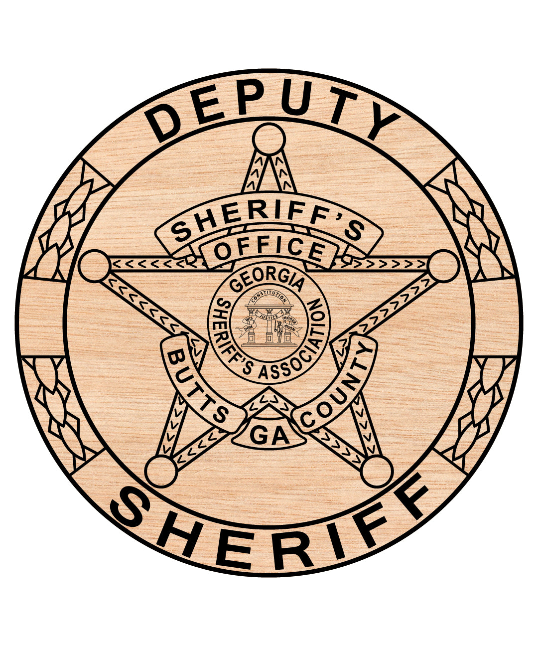 Butts County Georgia Sheriff Badge