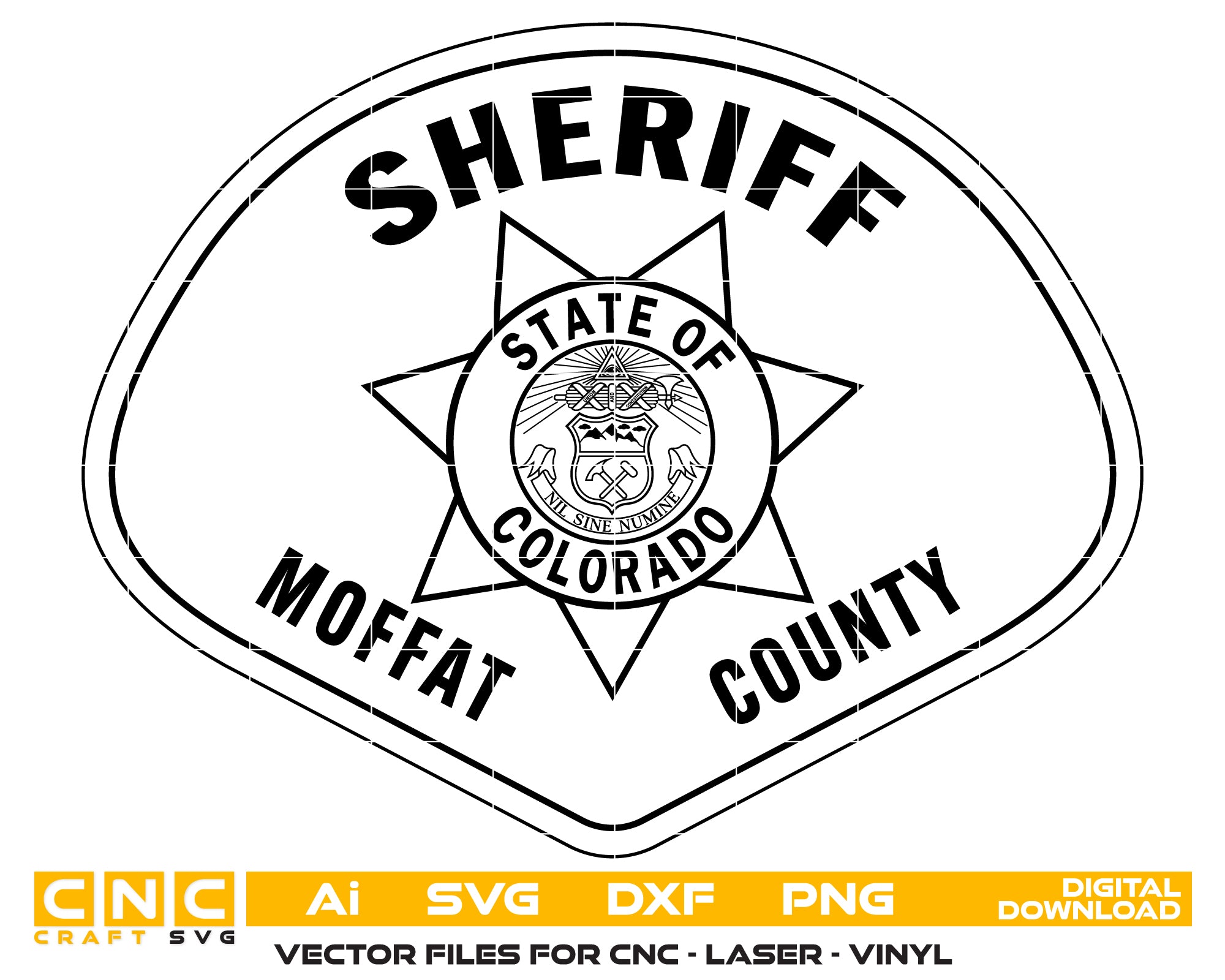 Sheriff Colorado Shoulder Patch – Vector File