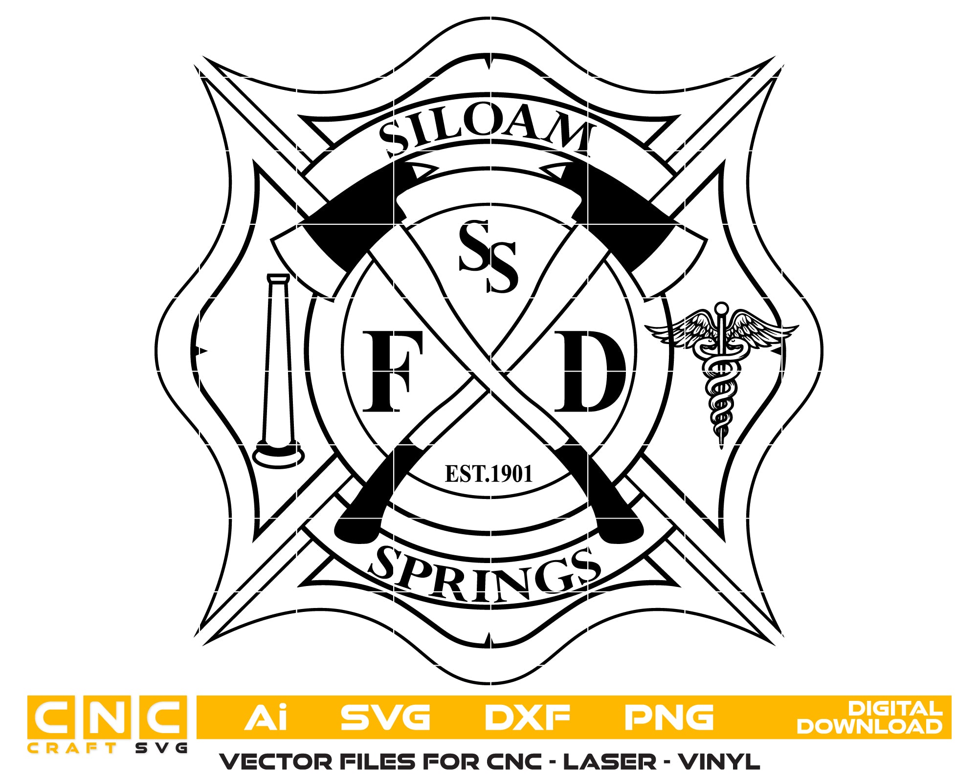 Siloam Springs Fire Department Badge