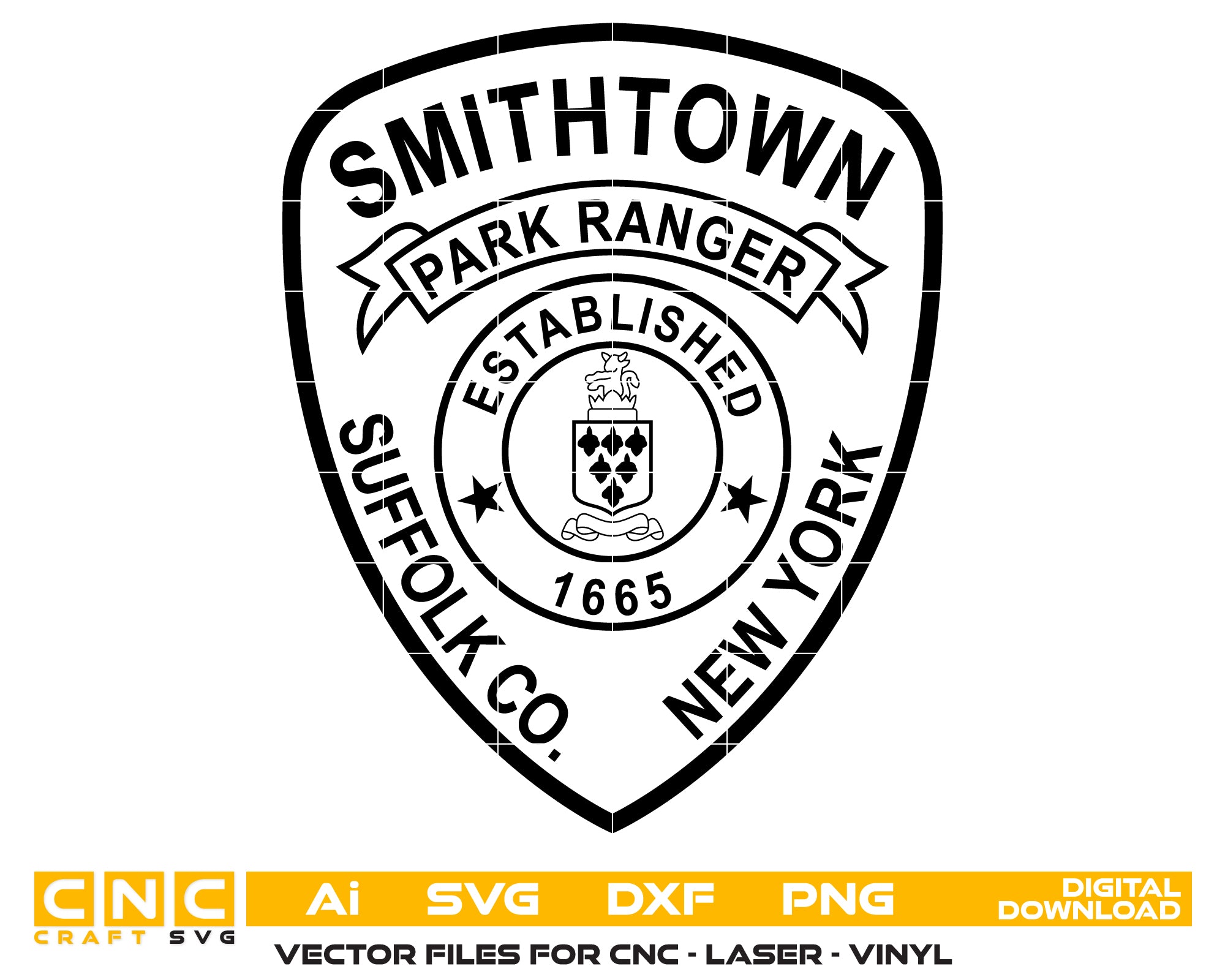 Smithtown Park Ranger Logo SVG, Smithtown Park Ranger Emblem, Park Ranger Badge Vector, Smithtown Ranger Logo, Park Service Logo SVG