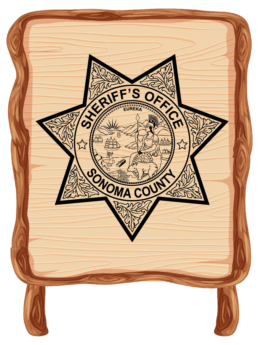 Sonoma County Sheriff Badge – California Sheriff Vector File