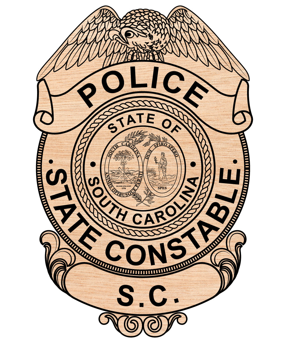 South Carolina State Police Constable Badge SVG