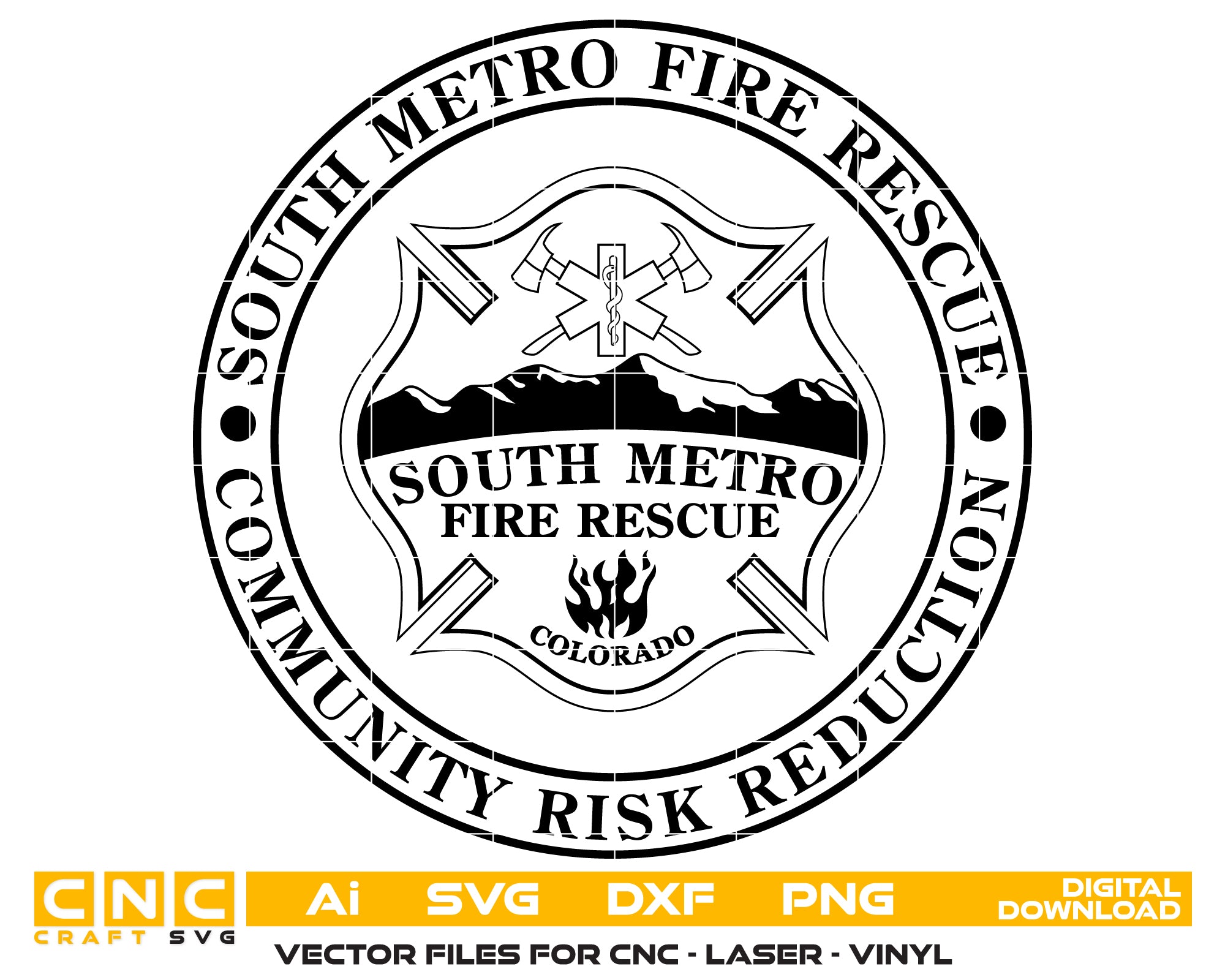 South Metro Fire Rescue Badge SVG